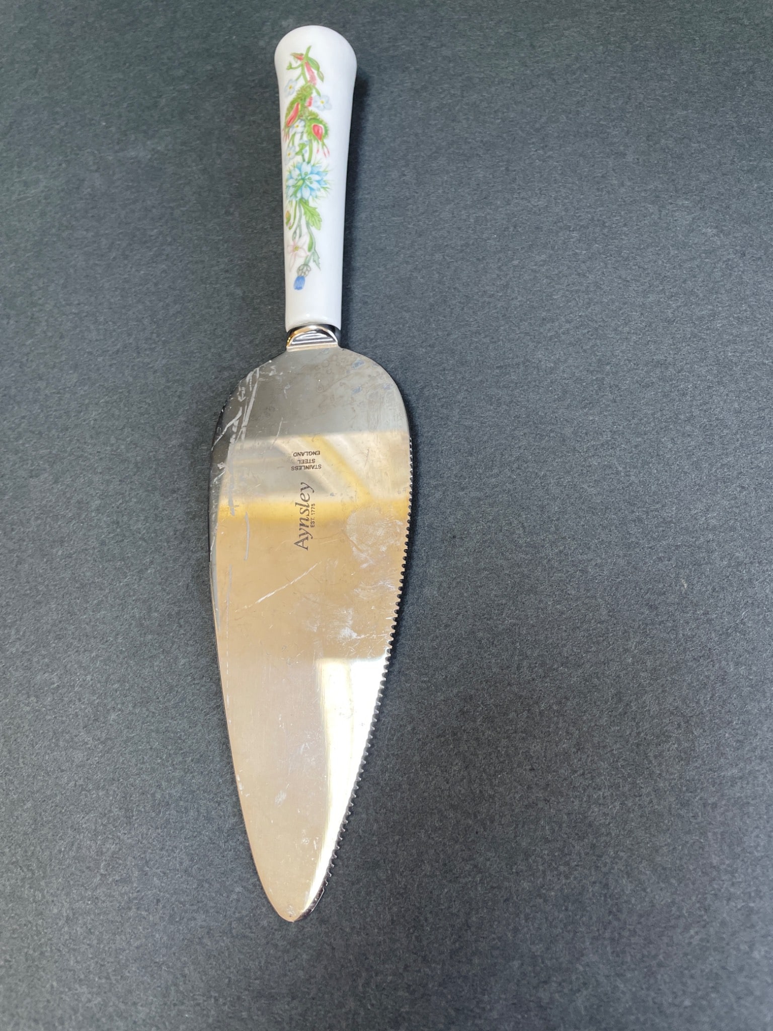 Ceramic Candle Holder, Cake Server, and Glass Dessert Dish - 4