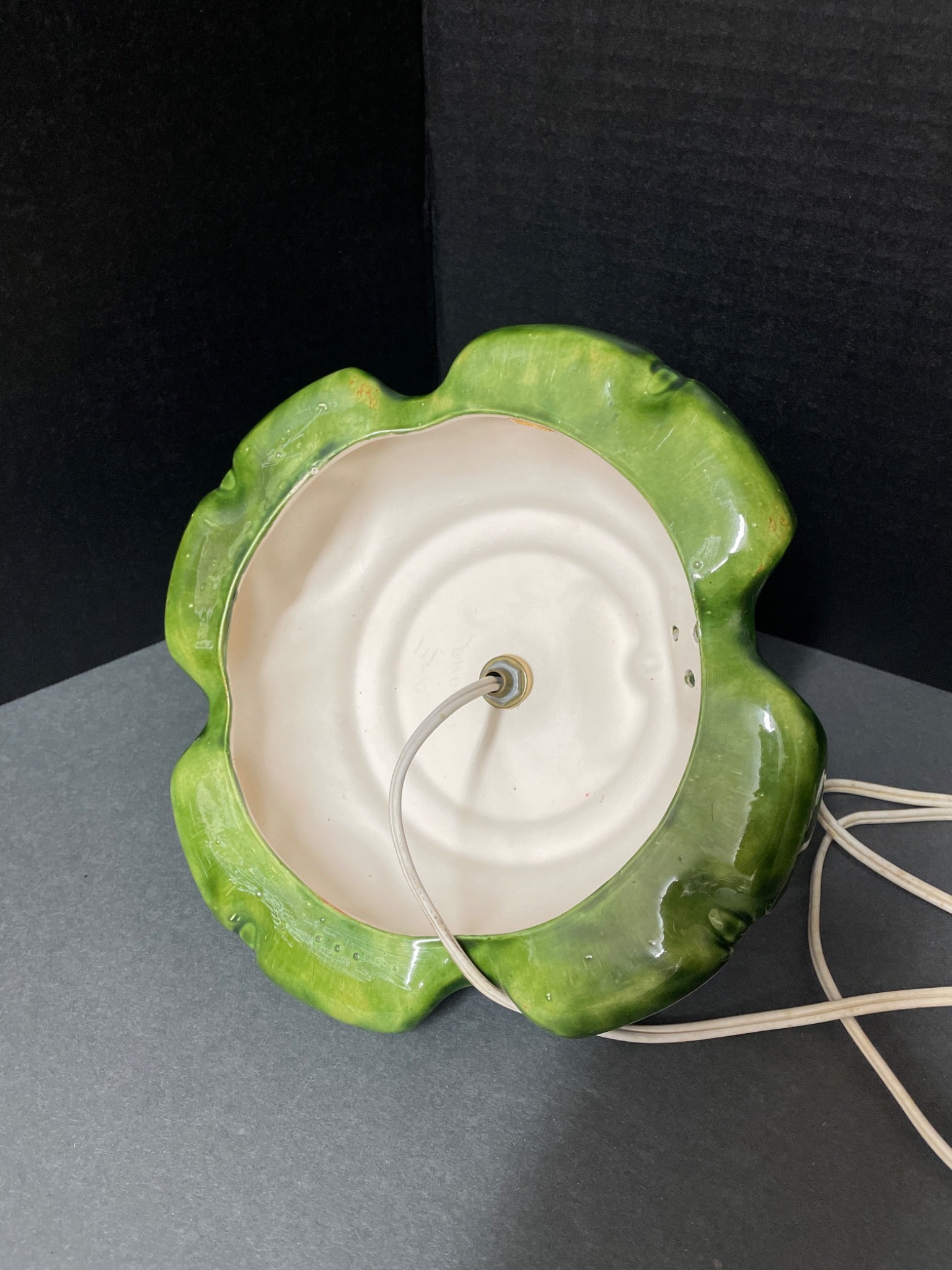 16-Inch Tall Ceramic Christmas Tree With Multicolored Bulbs and Base - 7