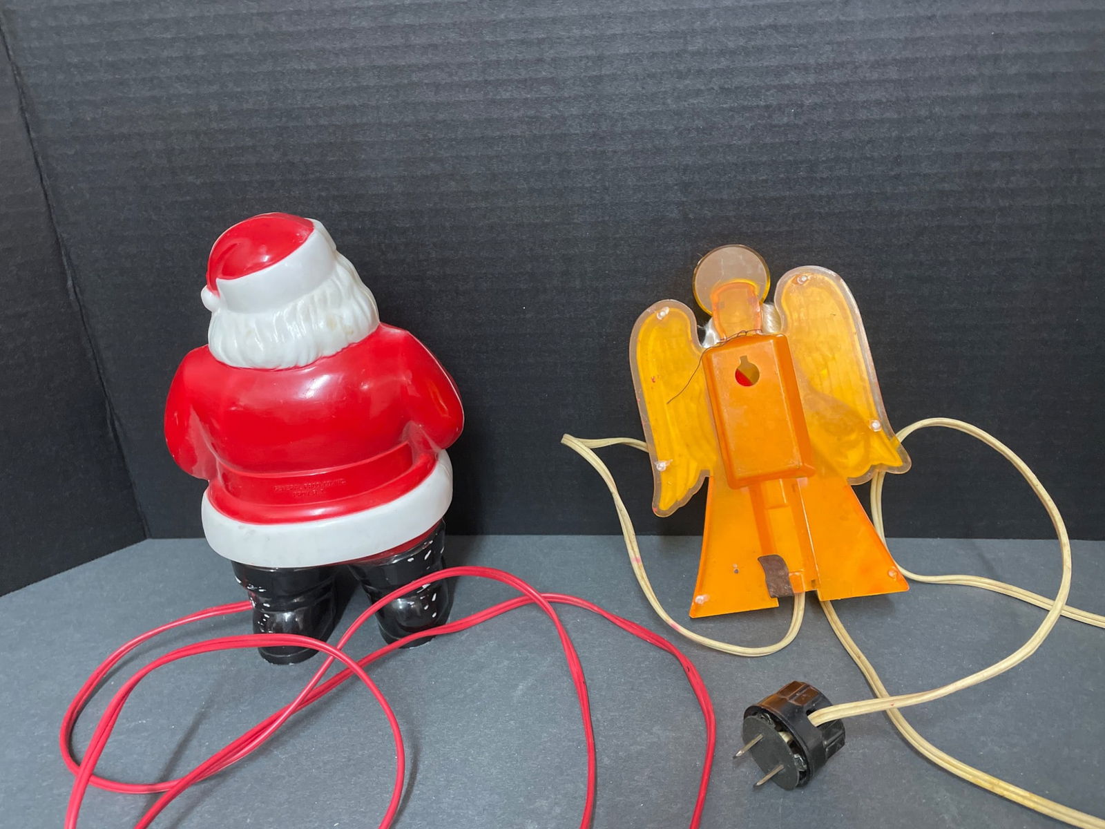 Electrified Santa Claus and Angel Figurines With Tested Functionality - 2