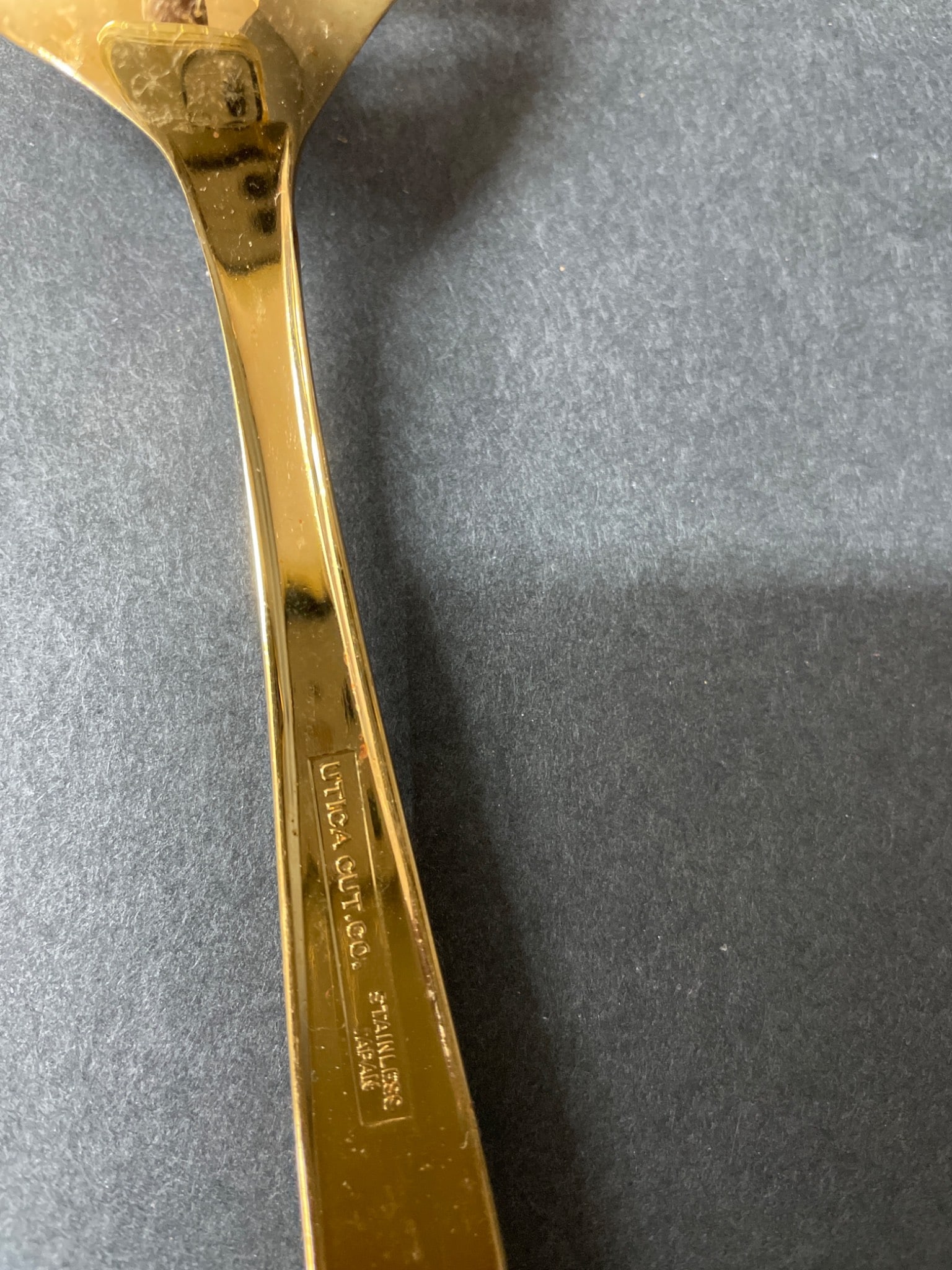 Utica Cutlery Stainless Gold-Plated Flatware with Serving Utensils - 3