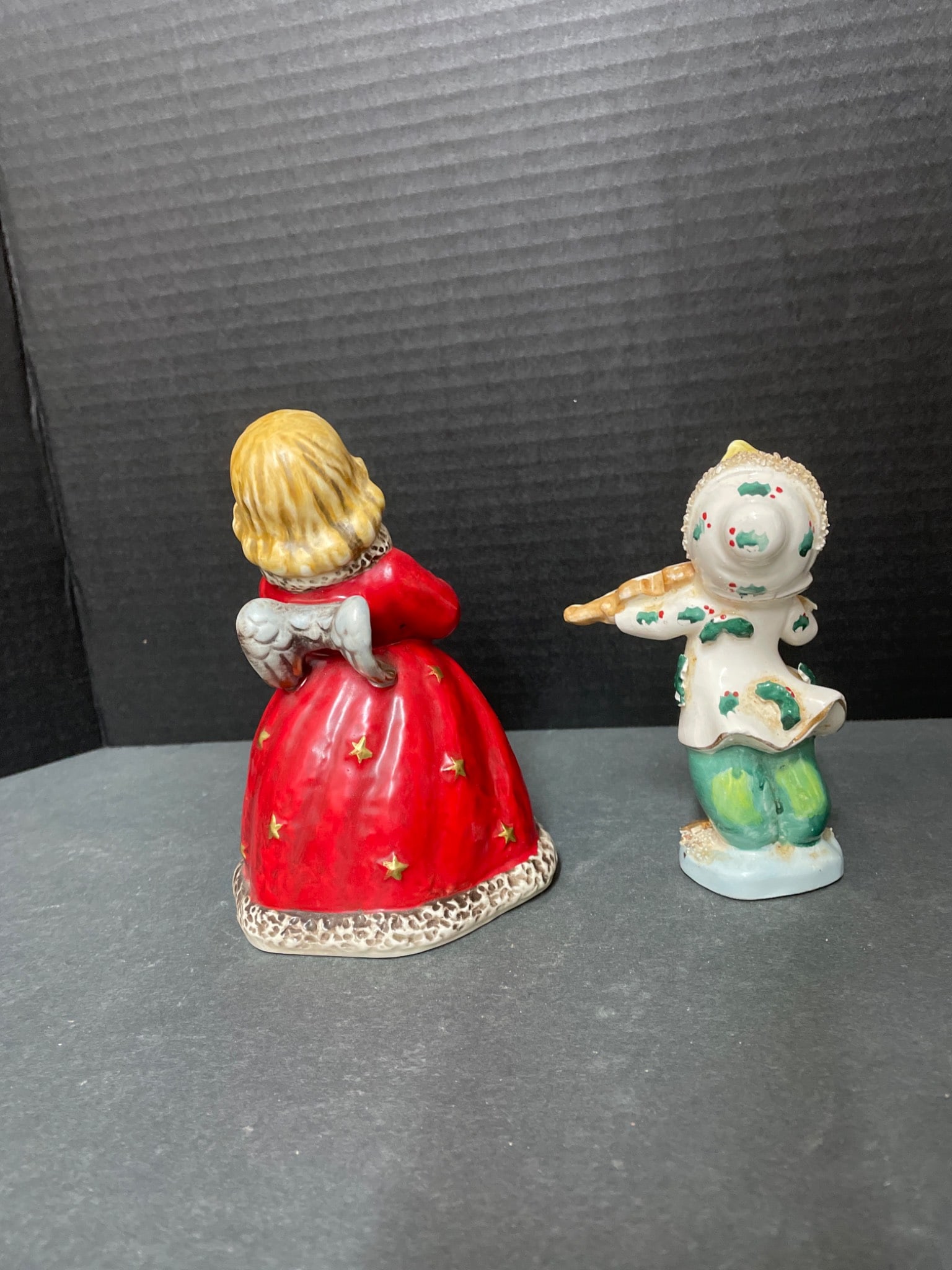 Figurines, Goebel Angel Bell with 1979 Marking and Ceramic Winged Cherub - 2