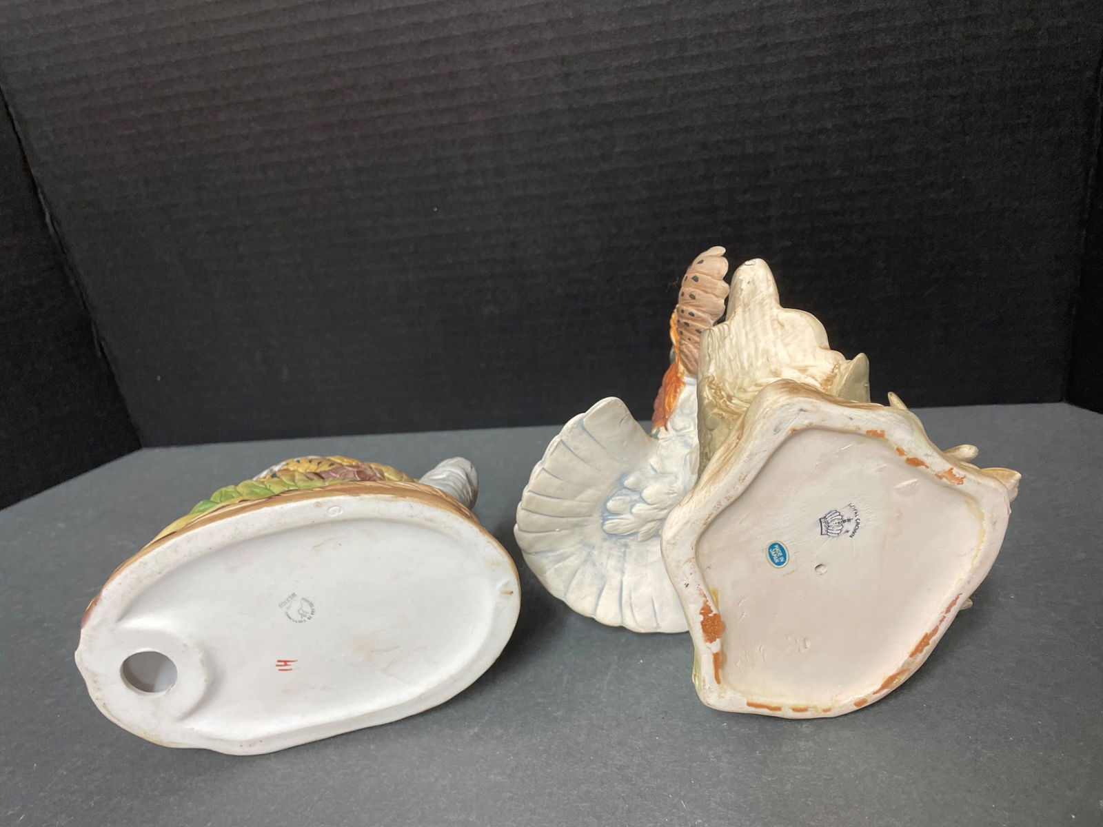 Hand-Painted Porcelain Bird Figurines - Marked - 2