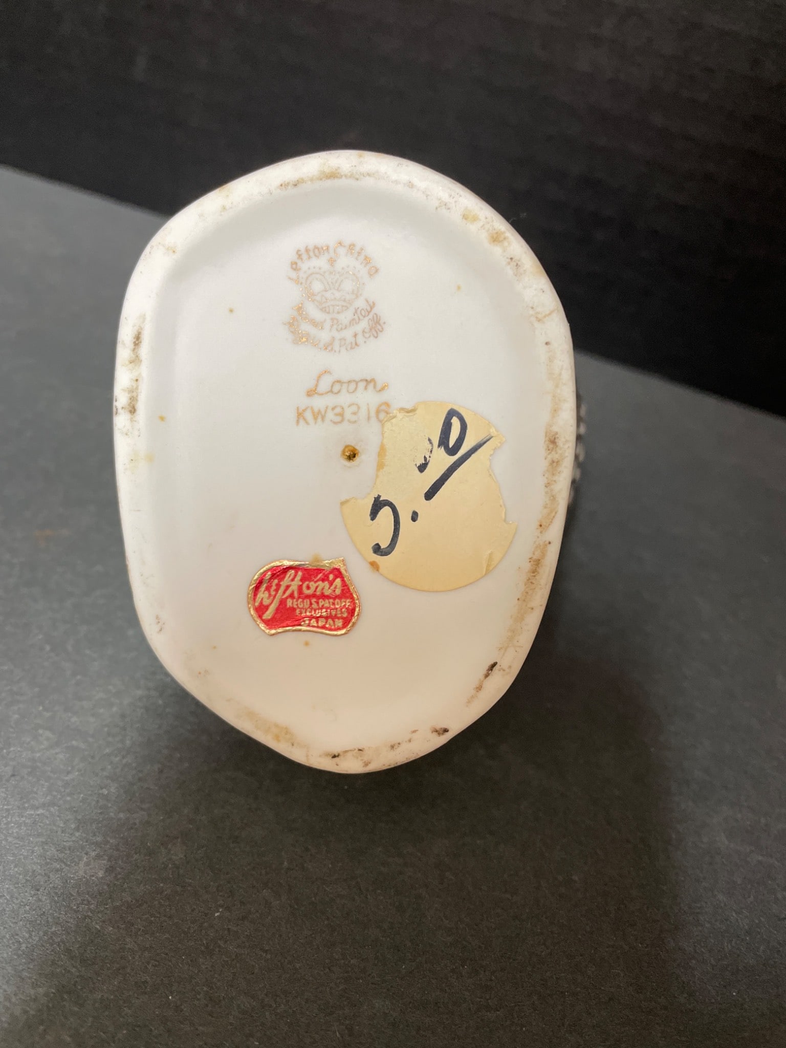 Three Ceramic Figurines: Dog, Pheasant, and Goose with Maker Marks - 3