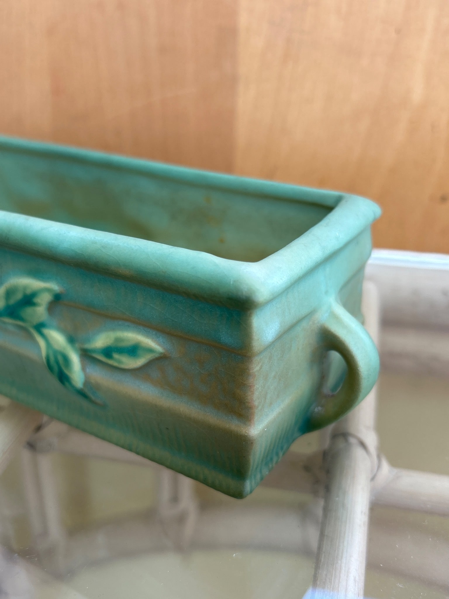 Rectangular Ceramic Planter, USA, Model 653-8 - 3