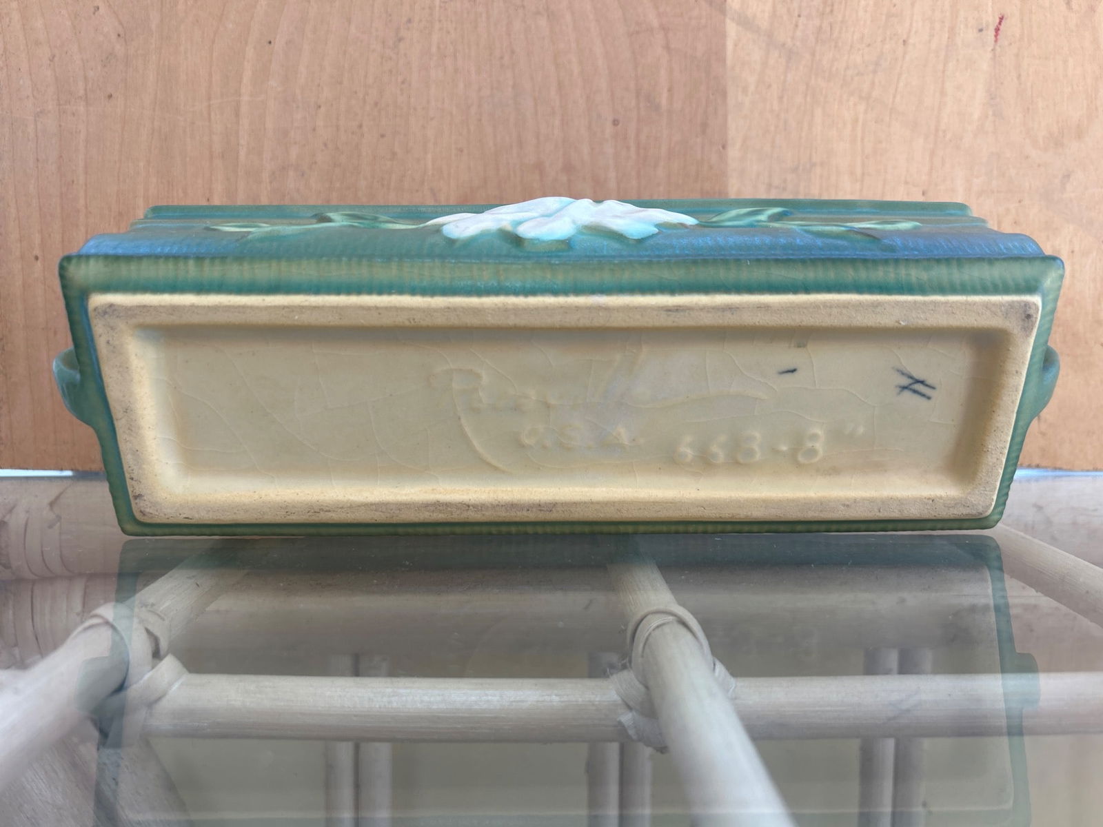 Rectangular Ceramic Planter, USA, Model 653-8 - 5