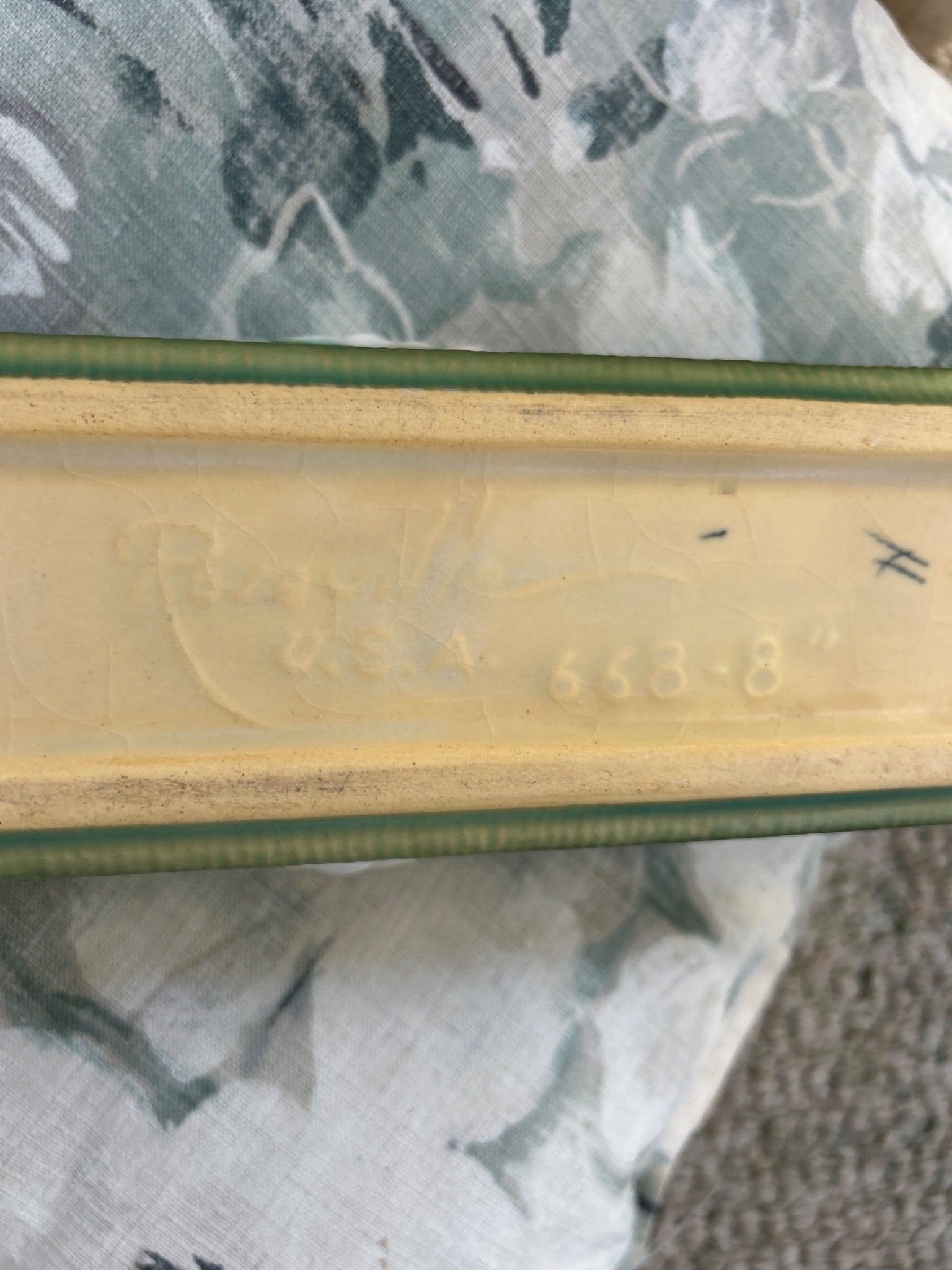 Rectangular Ceramic Planter, USA, Model 653-8 - 7