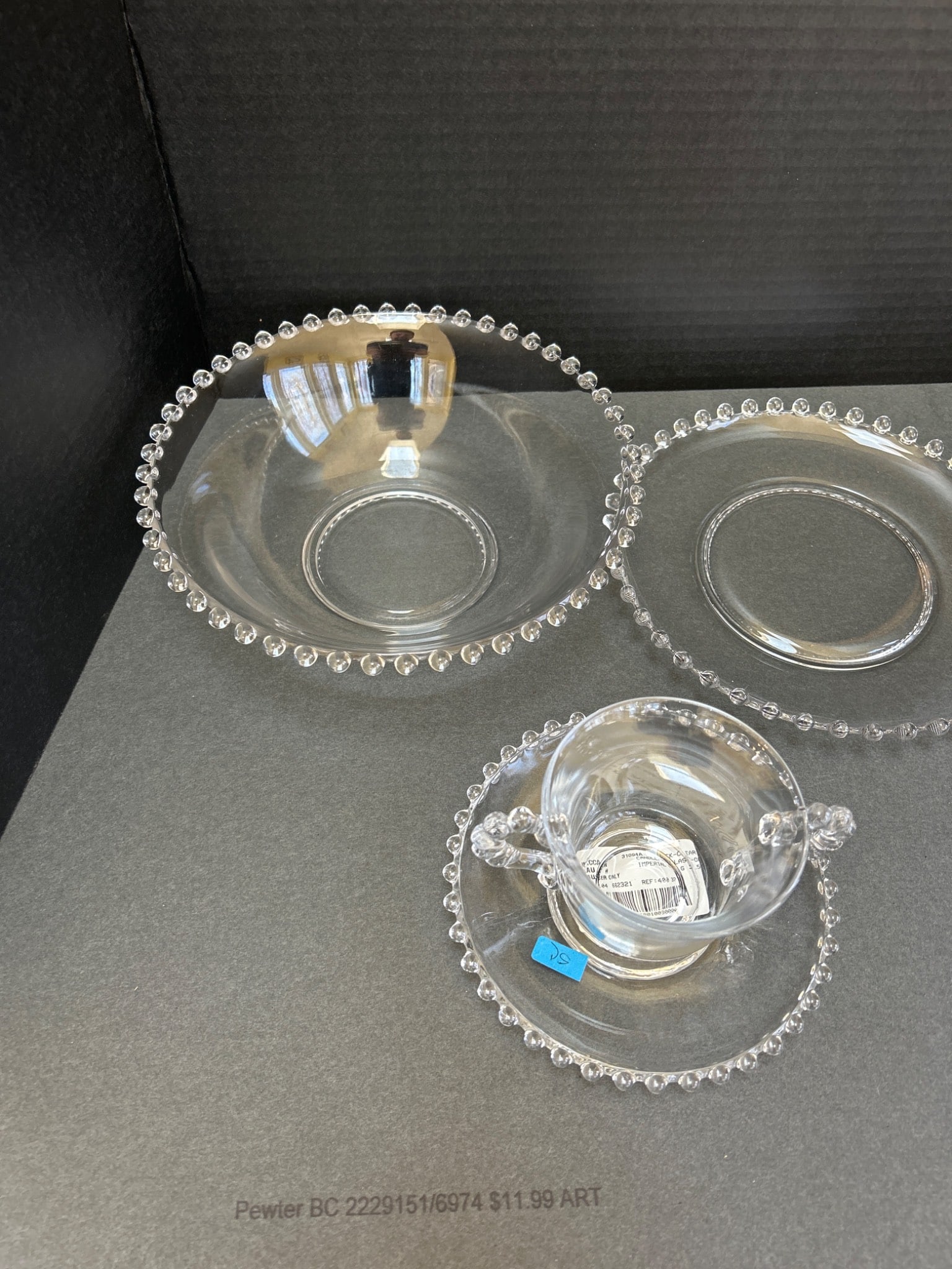 Imperial Glass Candlewick Clear Glass Dinnerware Set - 2