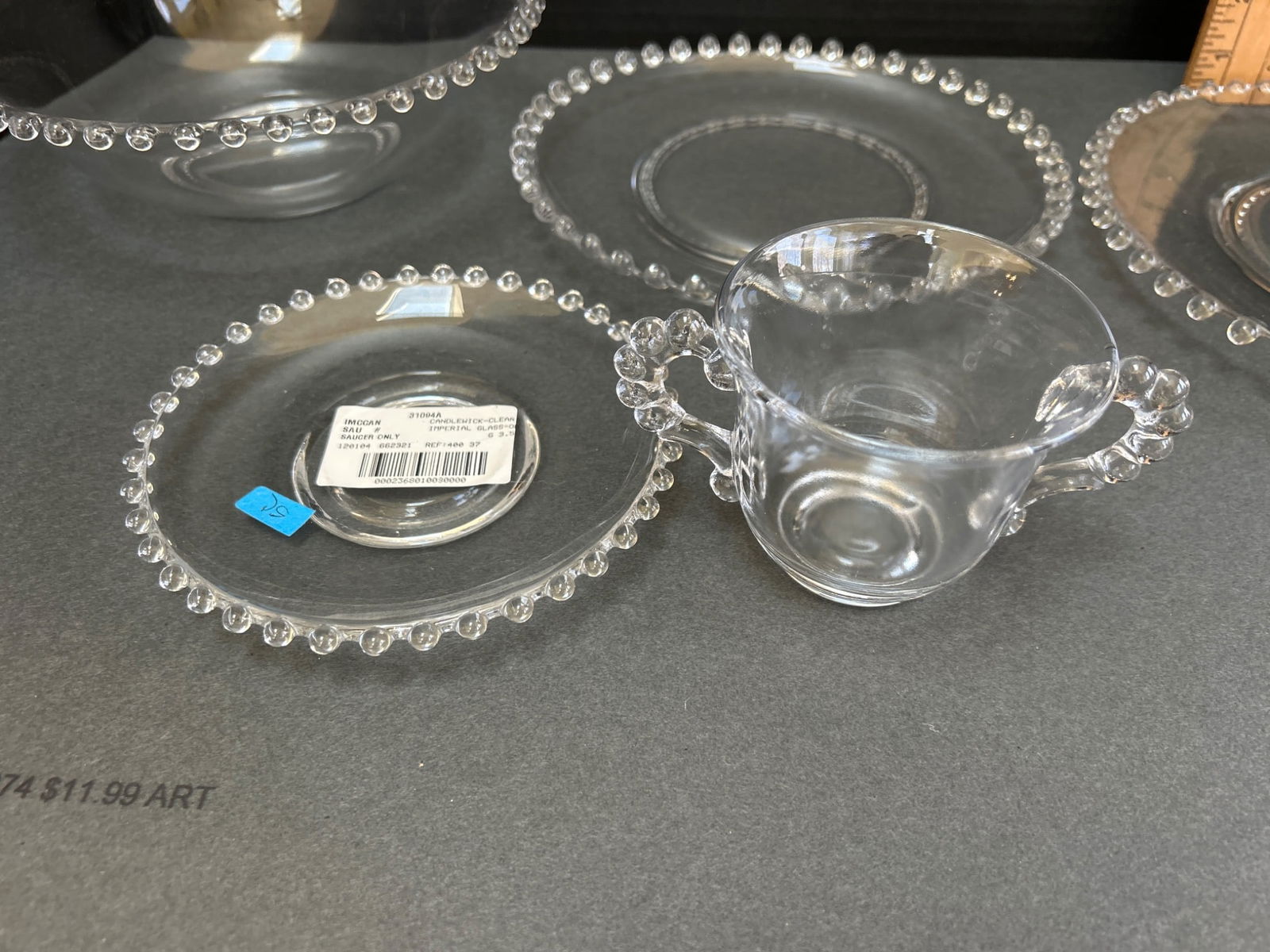 Imperial Glass Candlewick Clear Glass Dinnerware Set - 4