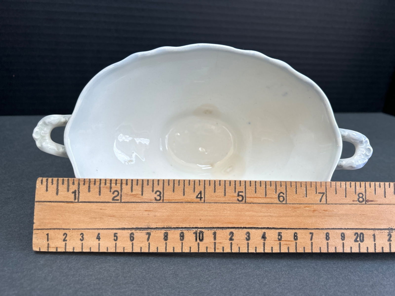 Albany-Royal Semi-Porcelain Footed Two-Handled Bowl by F&G - 4