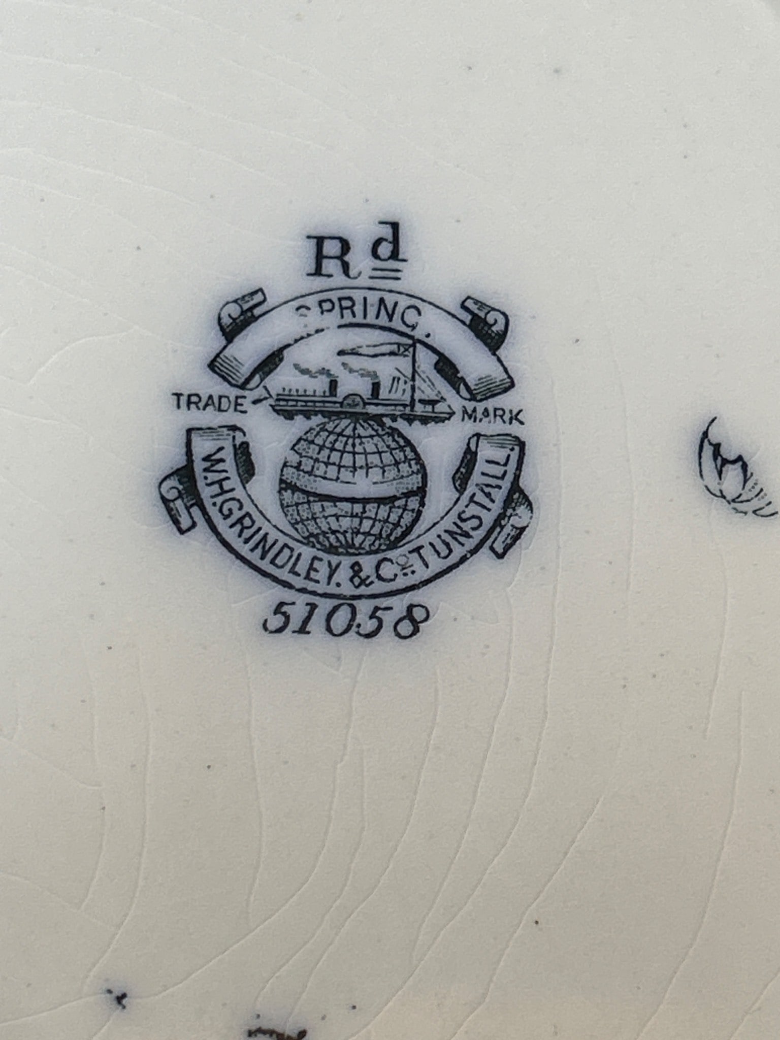 W.H. Grindley & Co. Tunstall 'Spring' Pattern Plates - 5