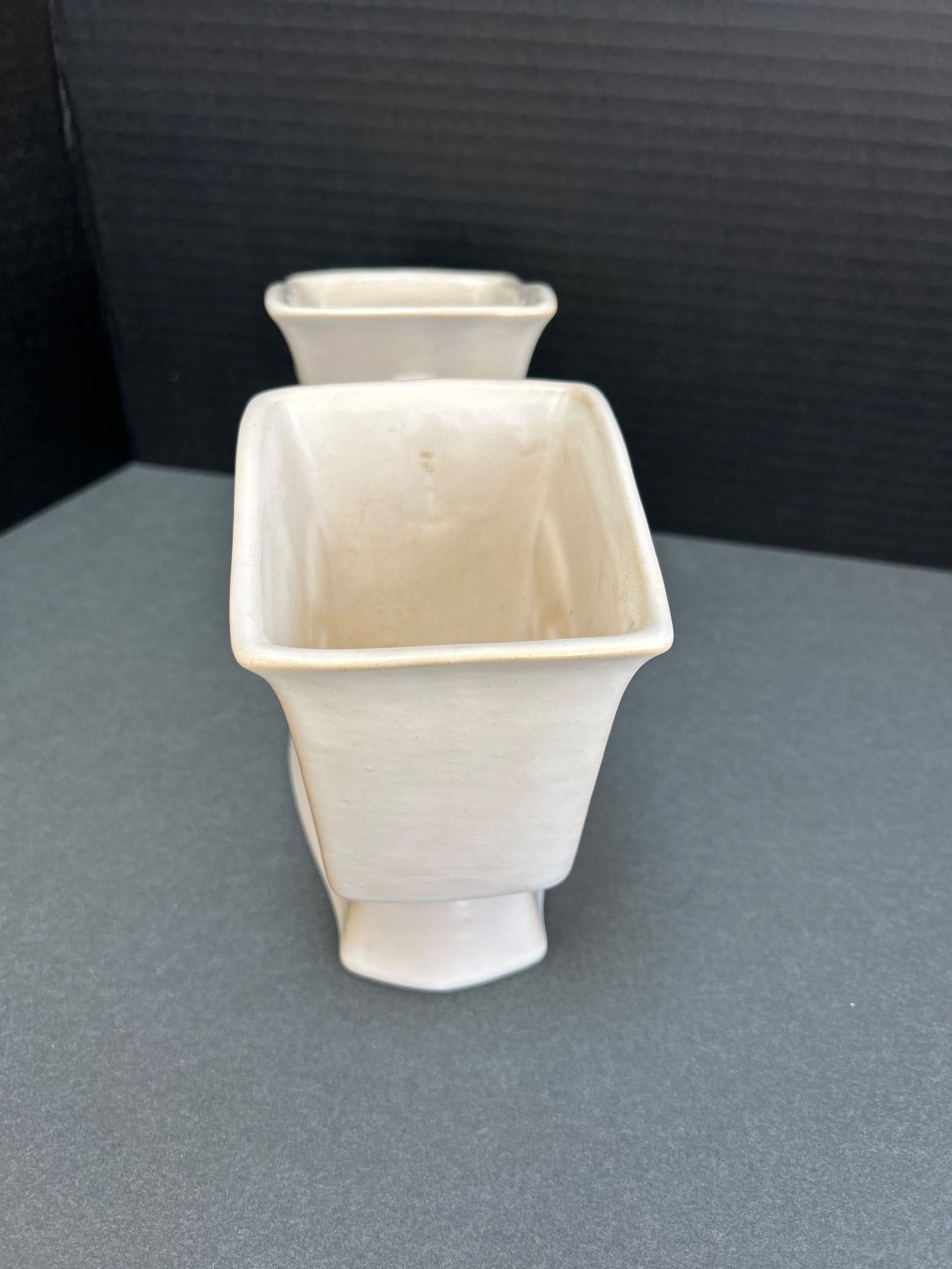 Roseville Pottery Model 757-9 Double Vase with Floral Motif - 5