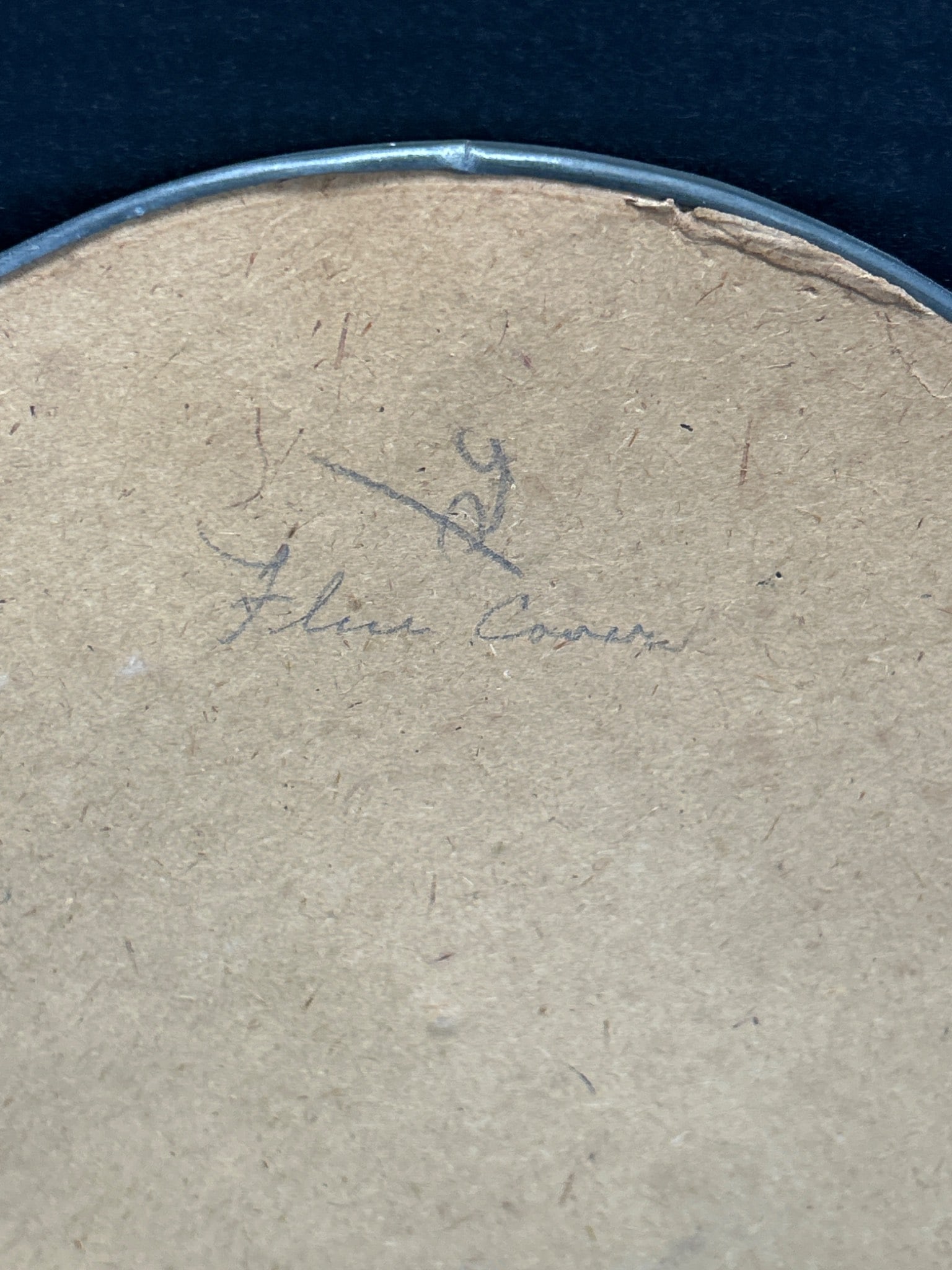 Circular Porcelain Plaque With Hand-Painted Portrait - 5