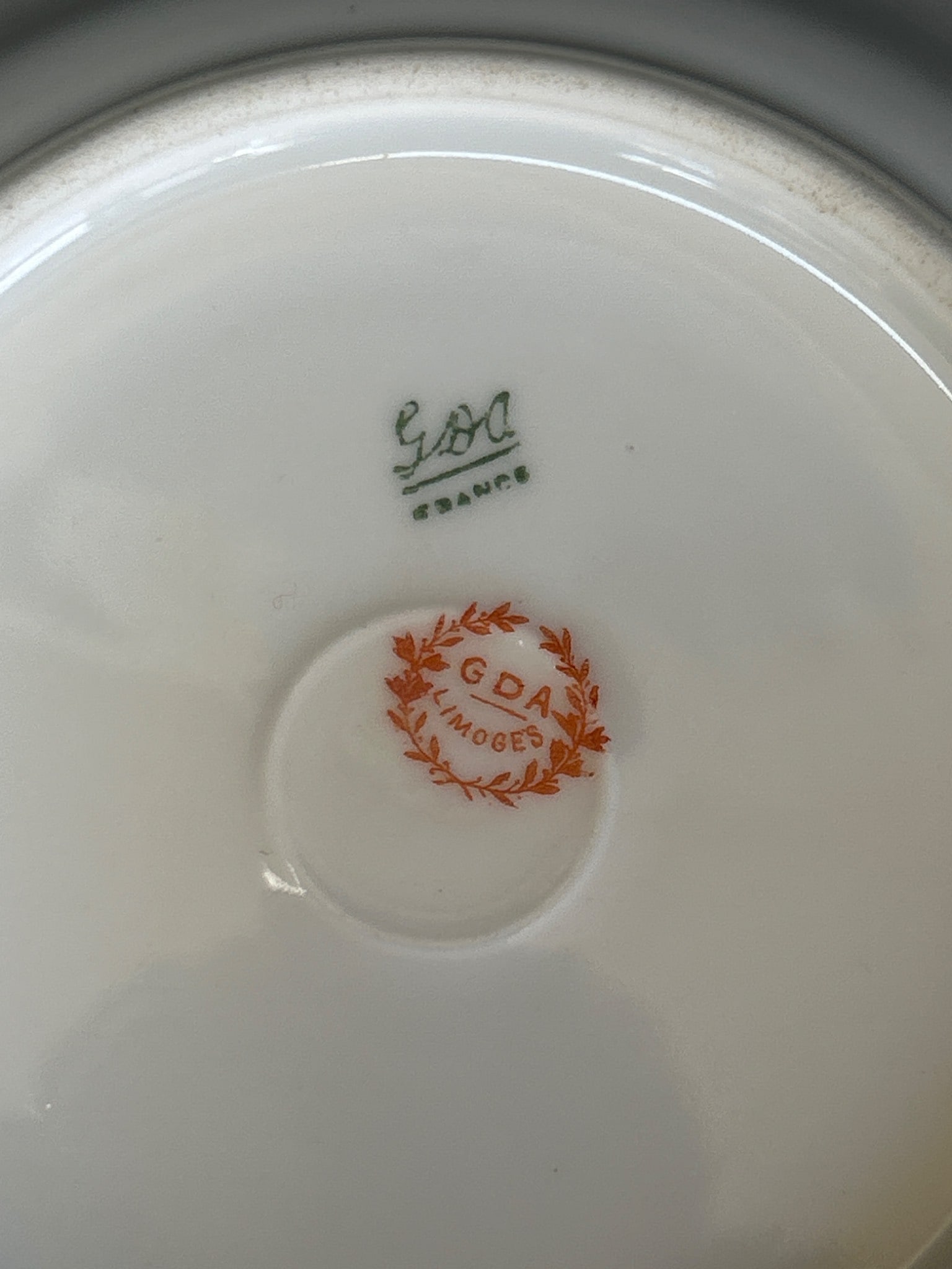 GDA Limoges Floral Porcelain Saucer, 4.5 Inches - 4