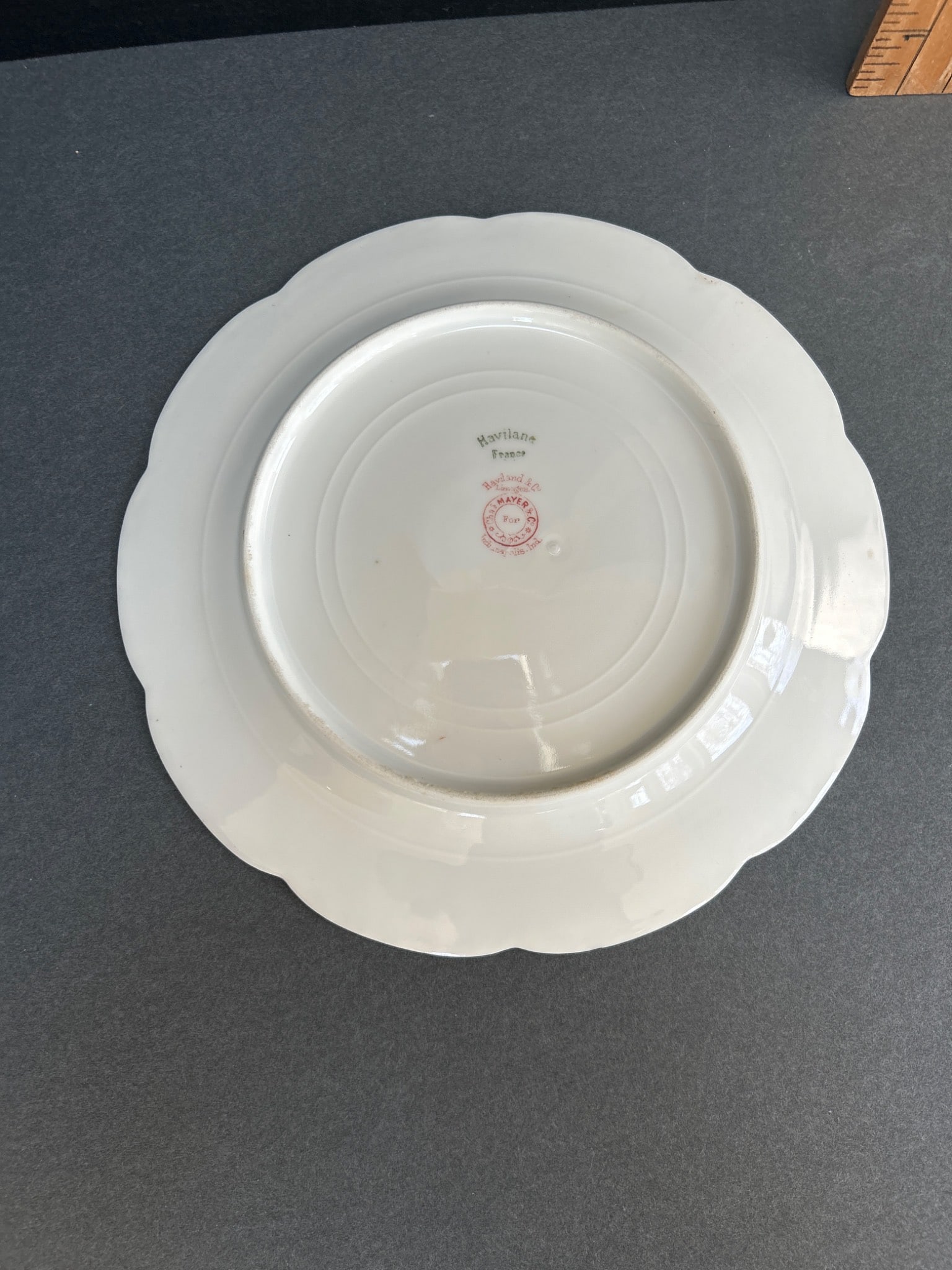 Haviland & Co. France Porcelain Plate With Mayer & Co. Mark - 2