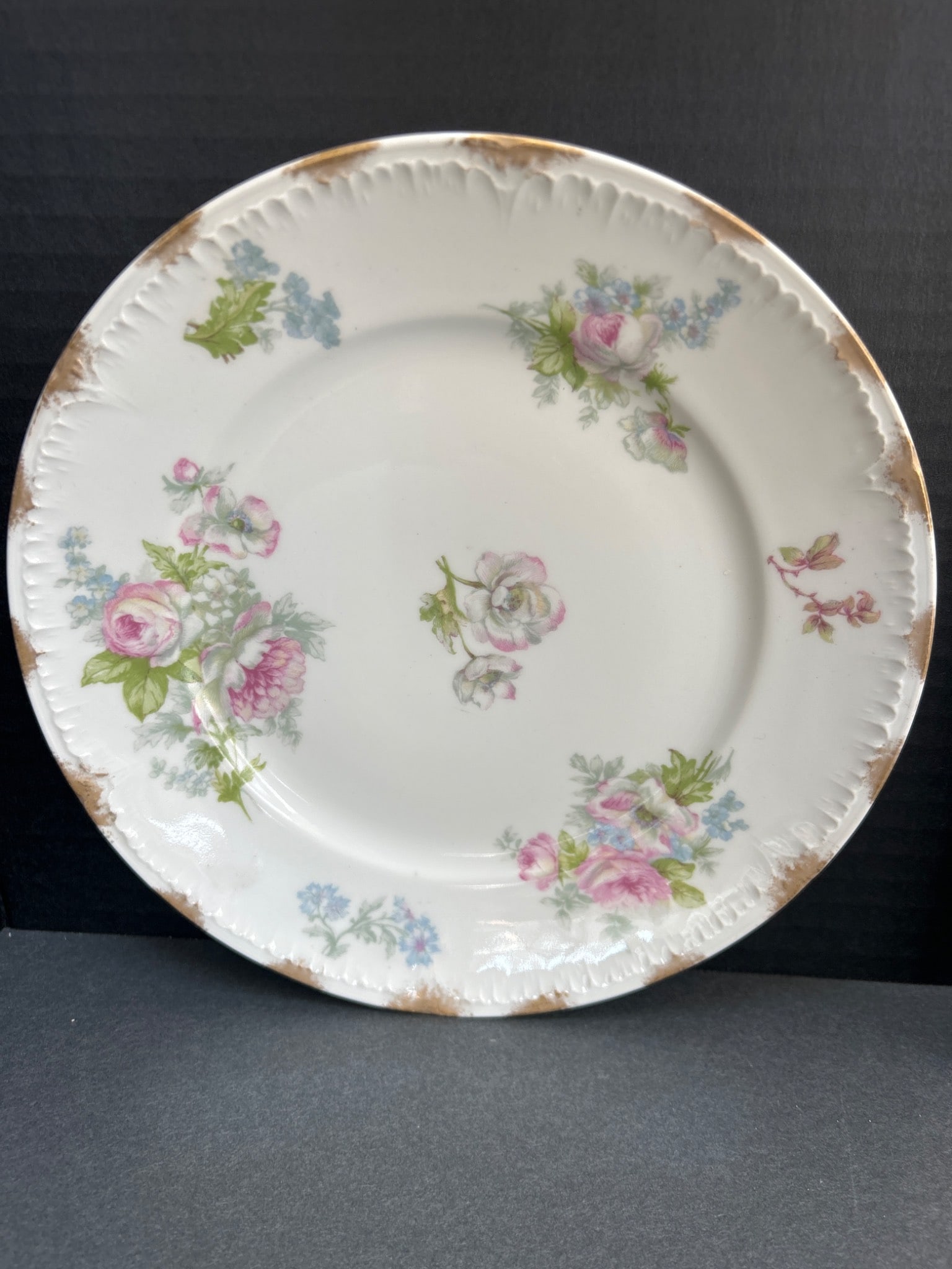 Haviland France Plate with Floral Design Marked 'Chas Mayer & Co' - 2