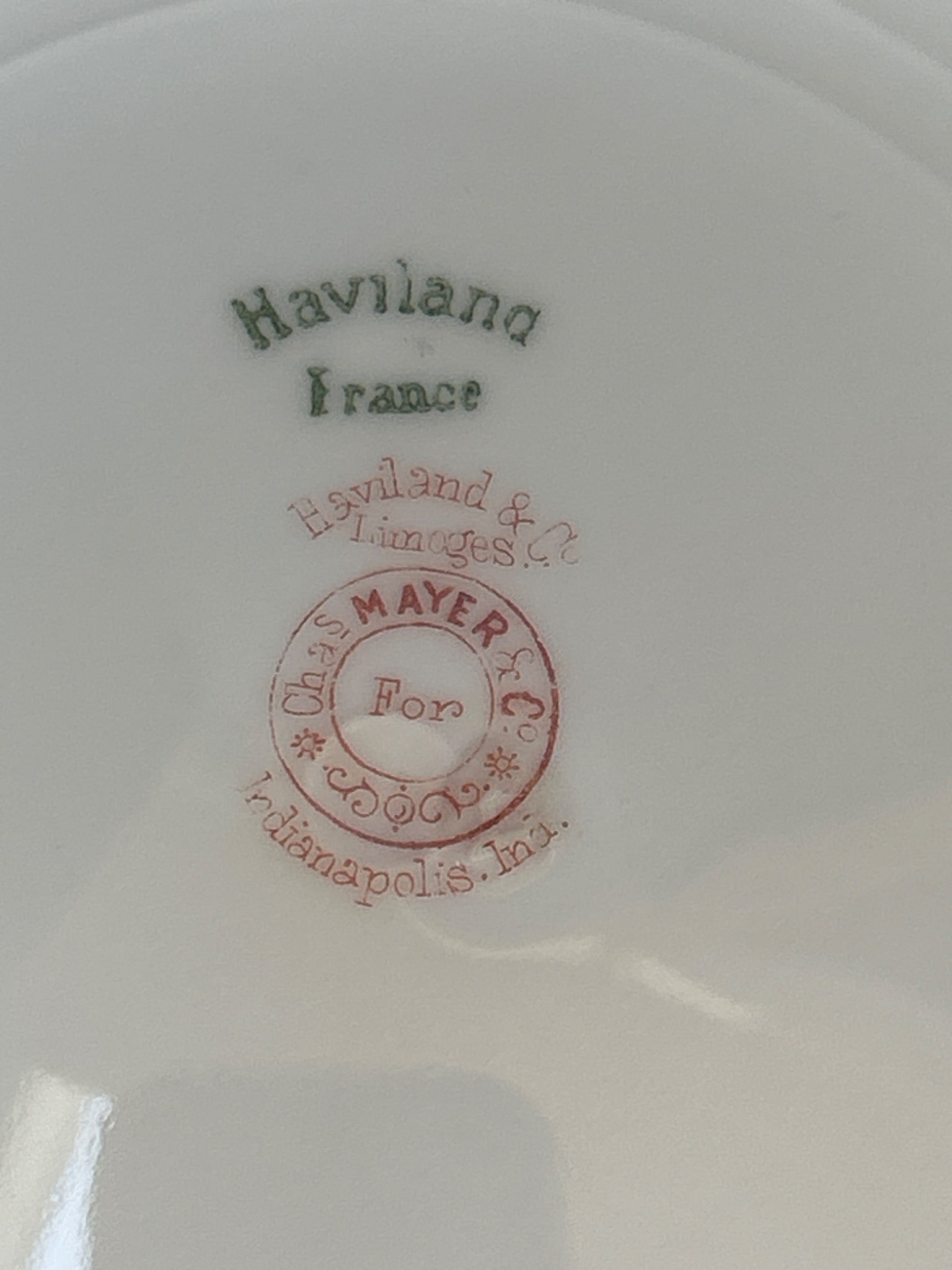 Haviland France Plate with Pink Floral Design and Gold Trim - 4