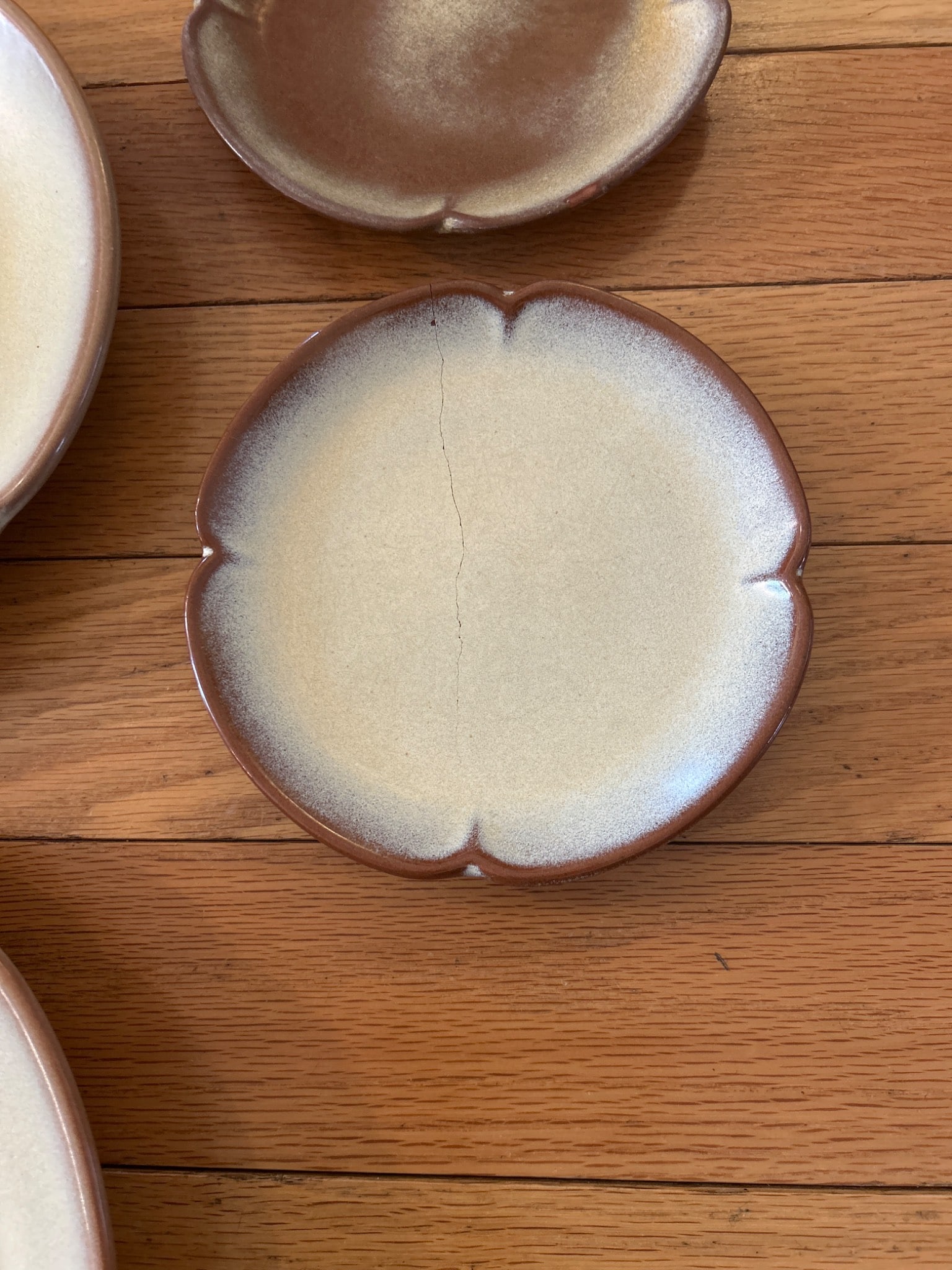 Ceramic and Stoneware Dinnerware Pieces in Tan and Brown Tones - 5