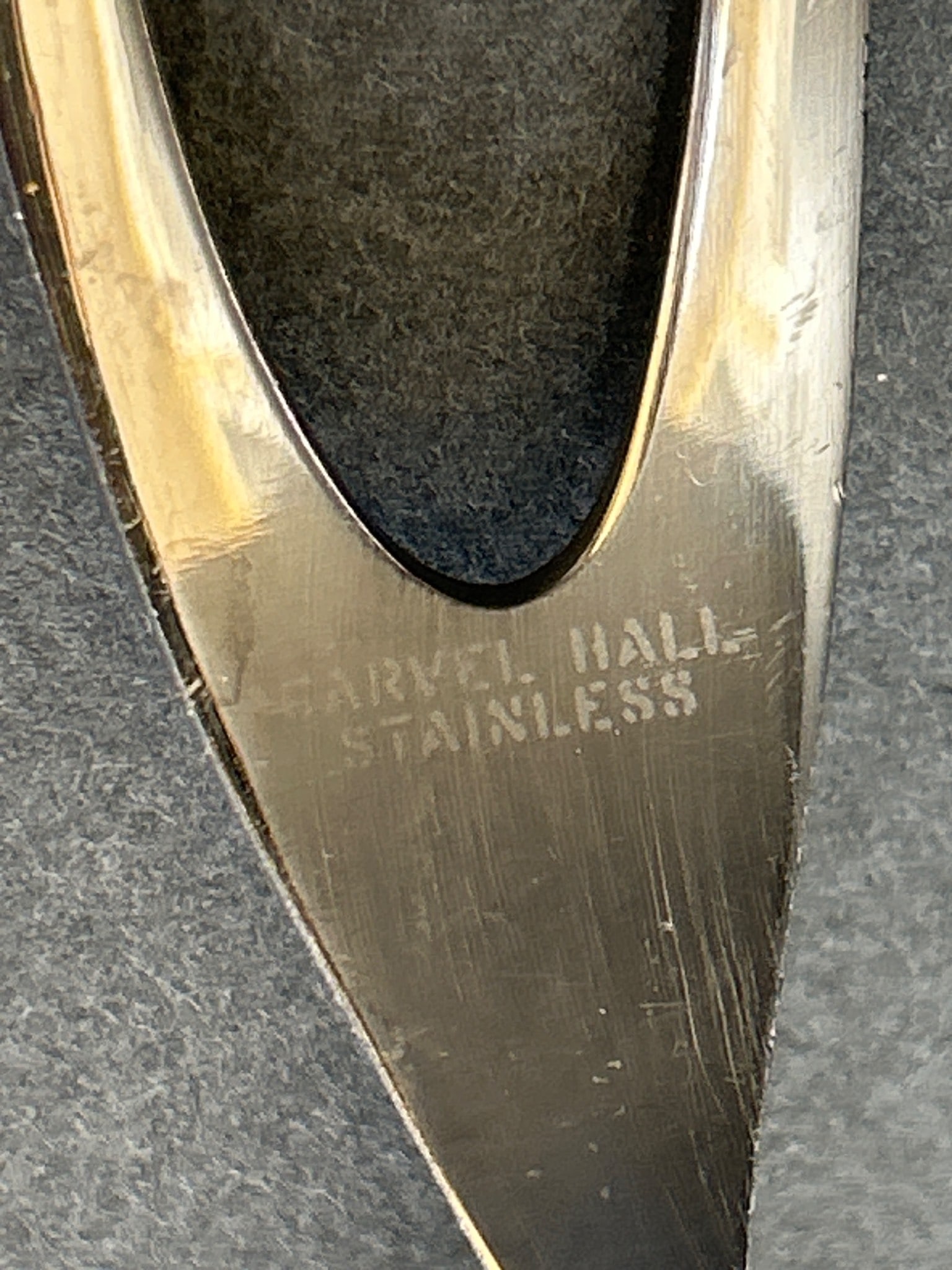 Carvel Hall Stainless Steel Carving Knife and Fork Set by Chas. D. Briddell Inc. - 3