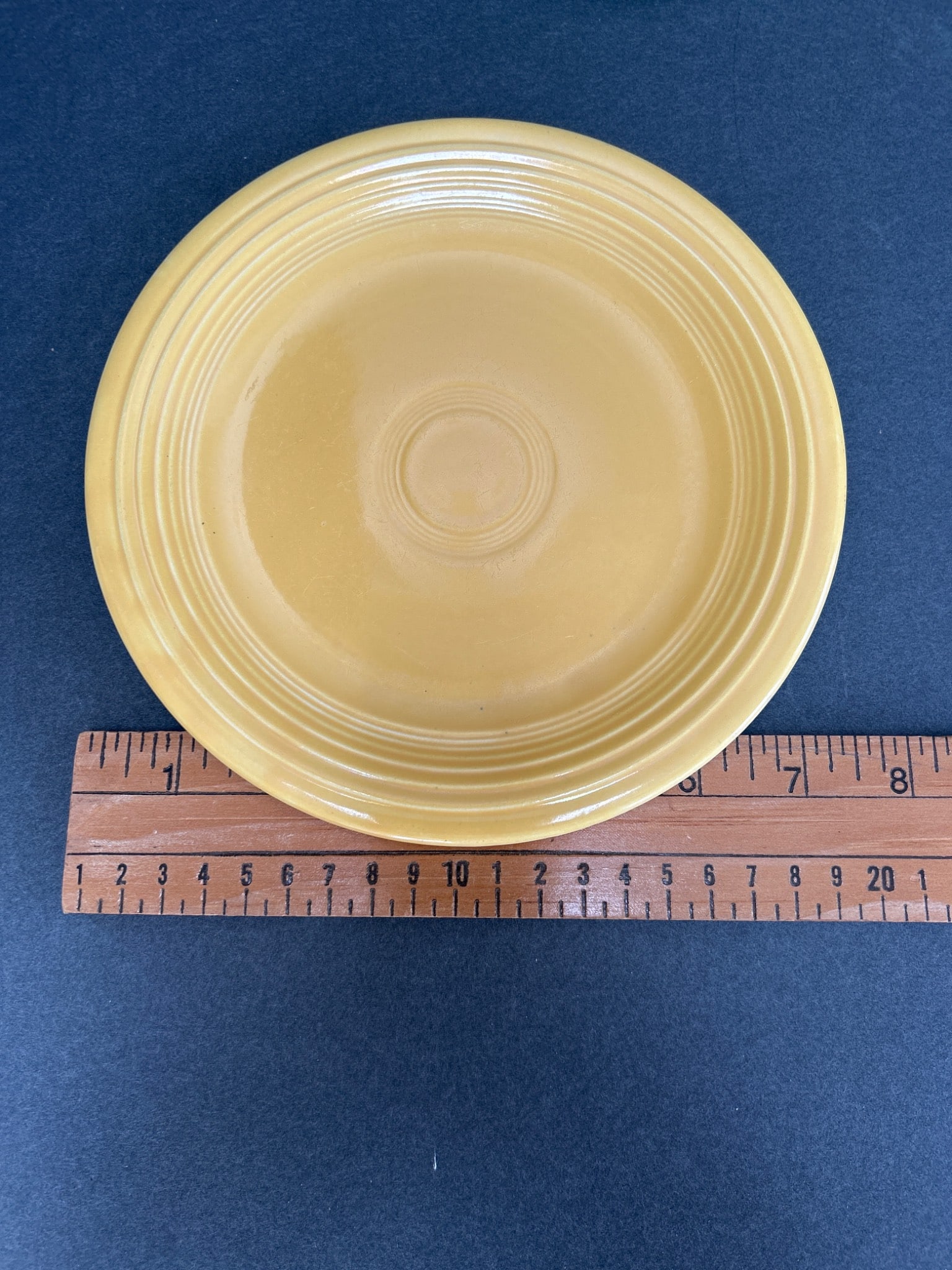 3 Genuine Fiesta Plates, HLCo USA, Green and Yellow - 3