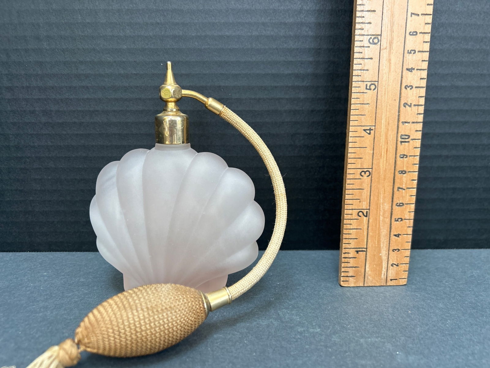 Glass Perfume Atomizer With Brass Components And Tassel Applicator - 2