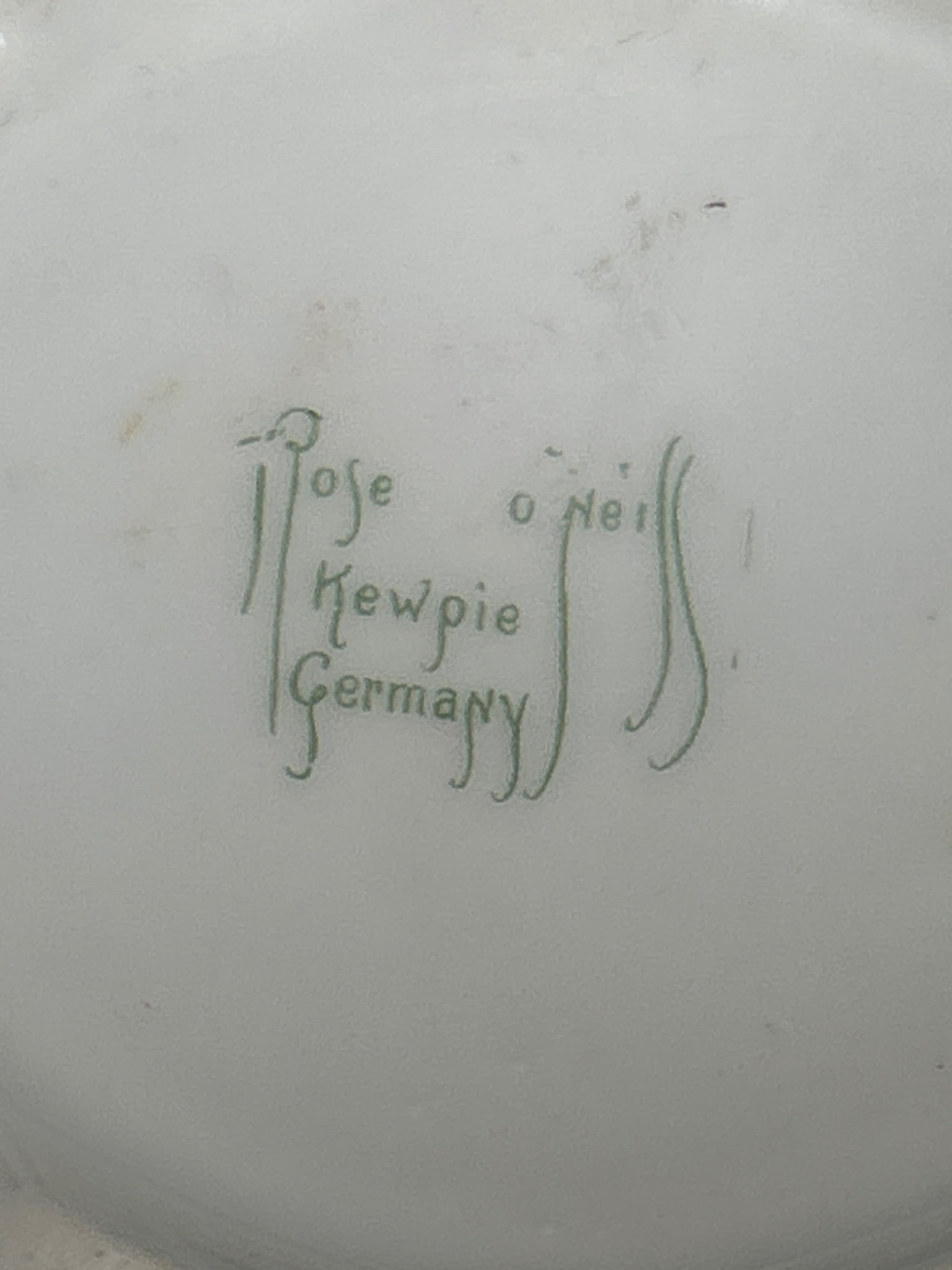 Porcelain Kewpie Sugar Dish with Lid - Rose O'Neill Mark, Germany - 8