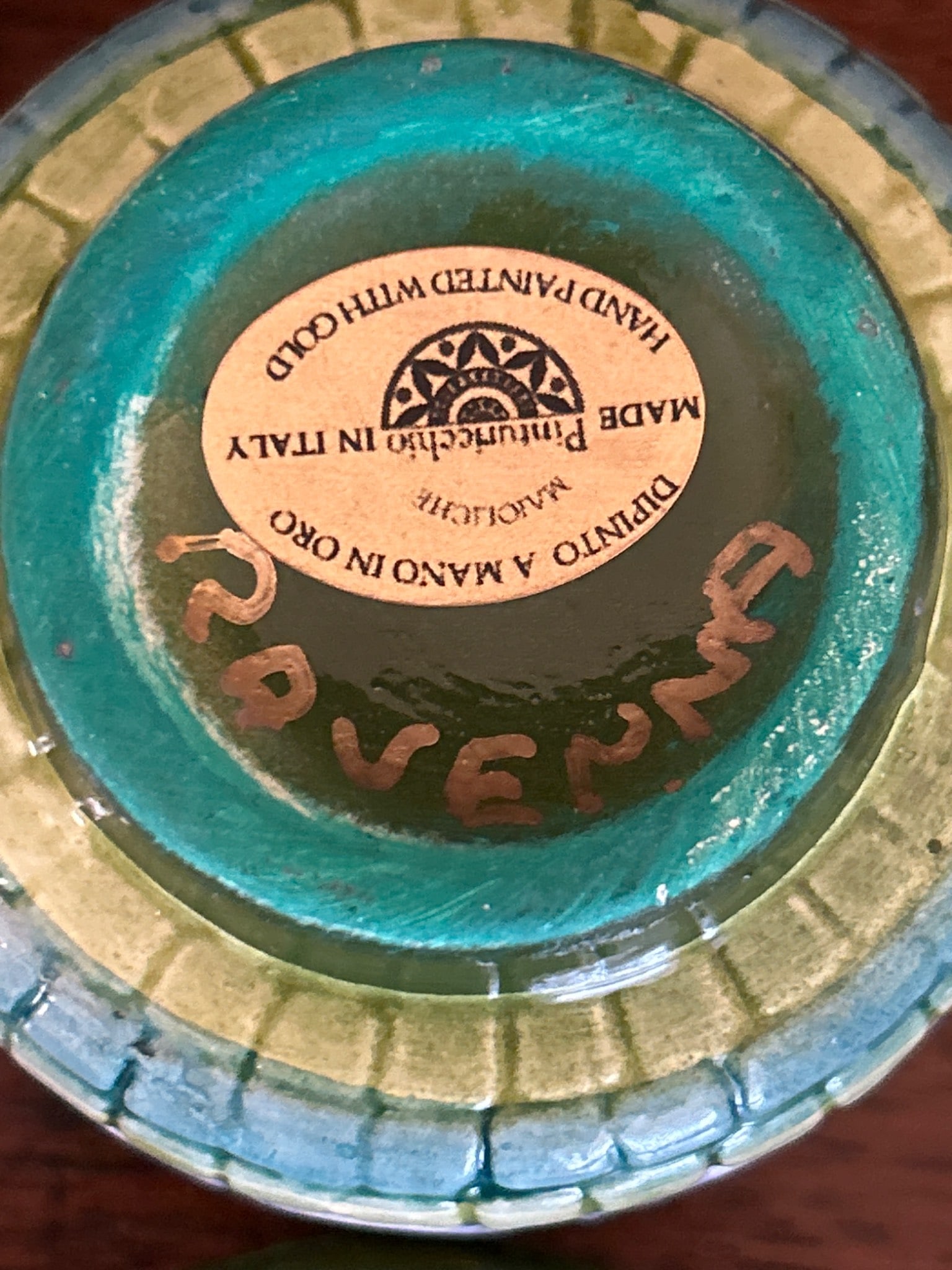 Hand-Painted Italian Maioliche Trinket Box by Pinturicchio, Ravenna Design - 6