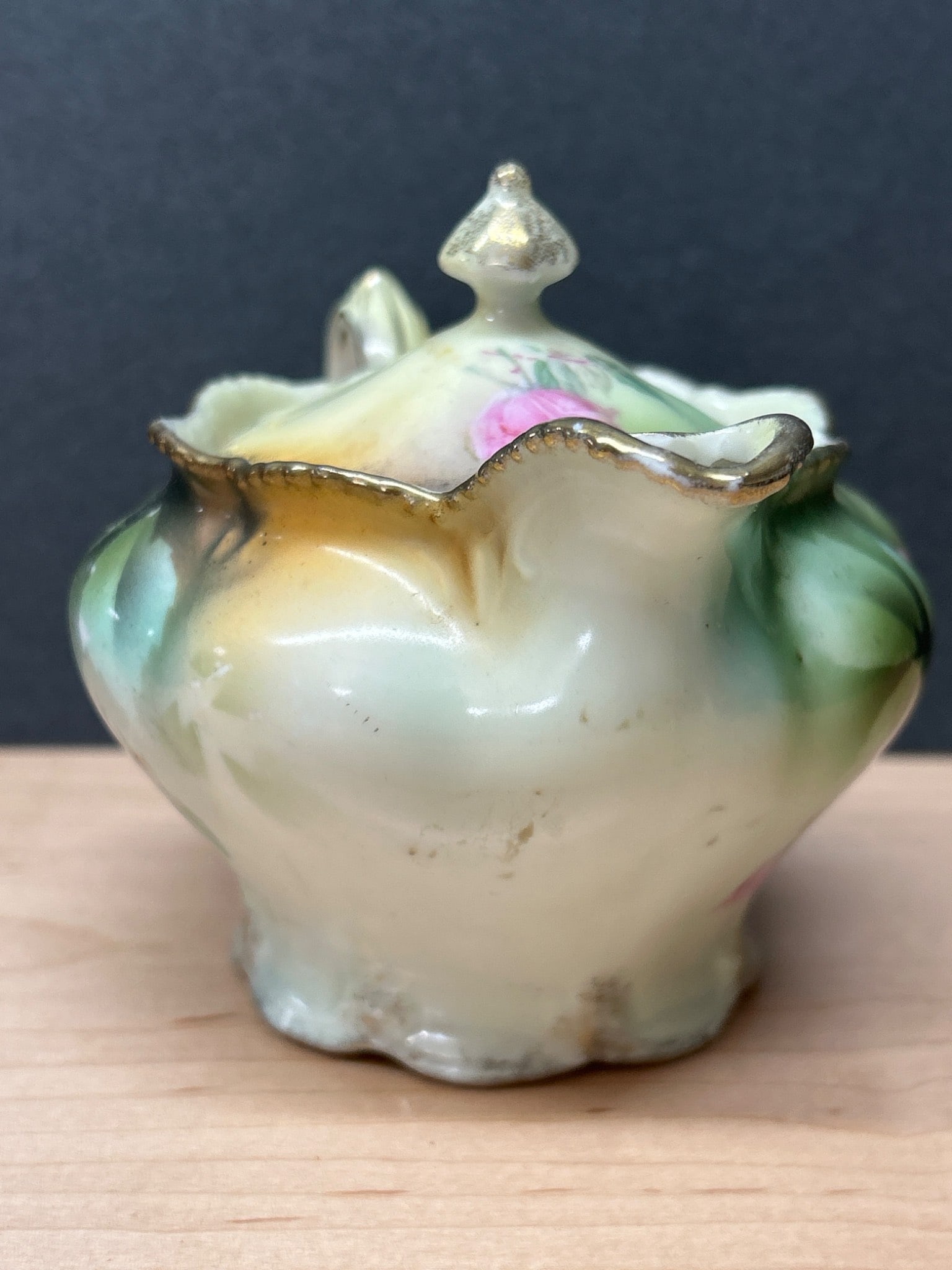 RS Prussia Porcelain Creamer with Hand-Painted Floral Design - 2