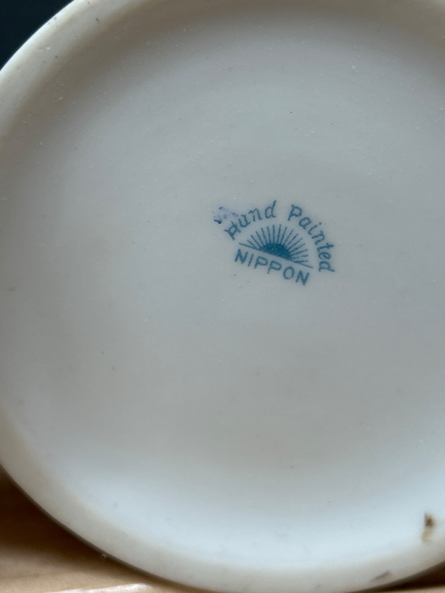 Hand Painted Nippon Porcelain Coffee/Tea Set with Floral Design - 8