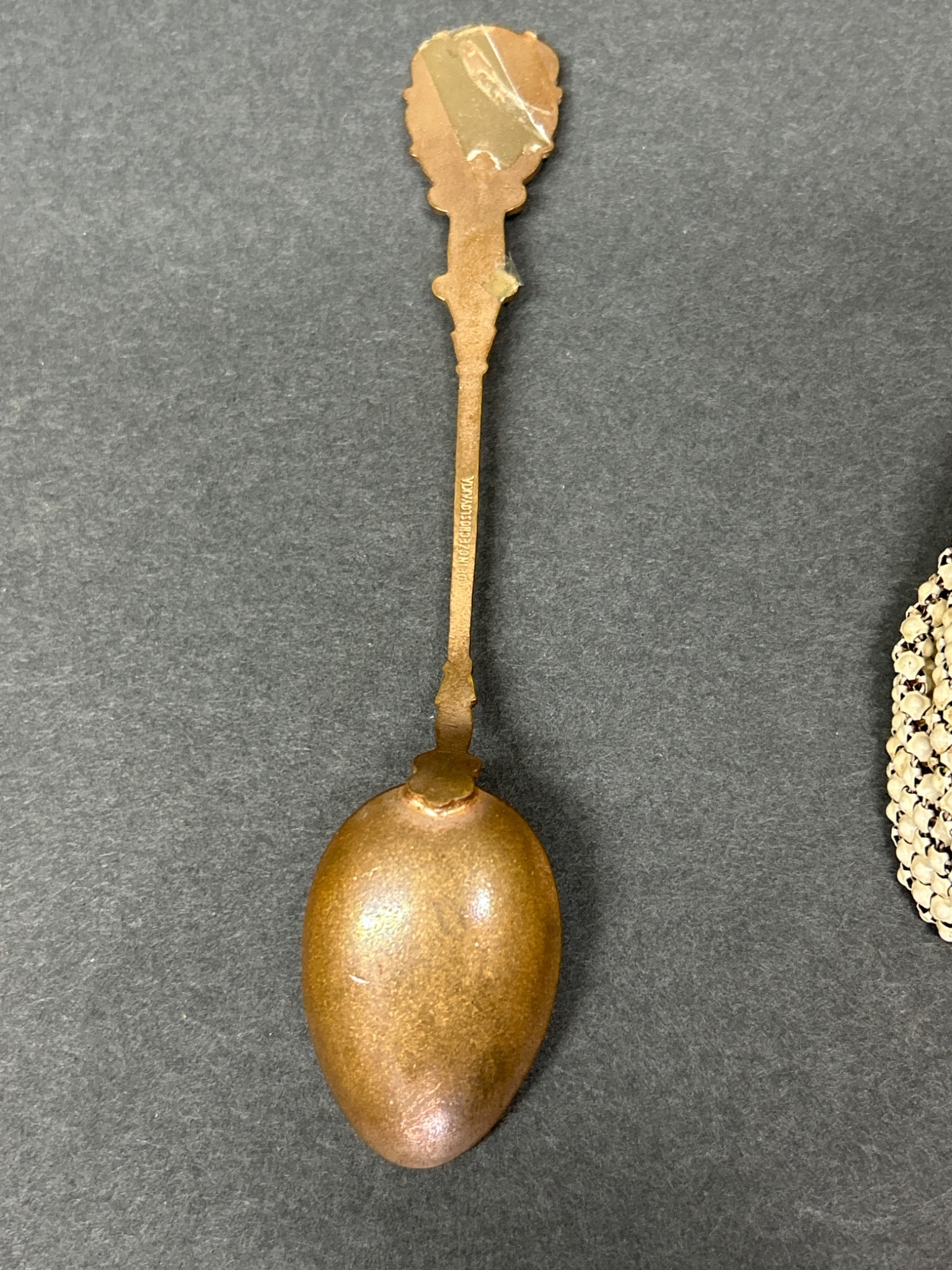 Mesh Whiting & Davis Purse and Czechoslovakian Souvenir Spoon Set - 3