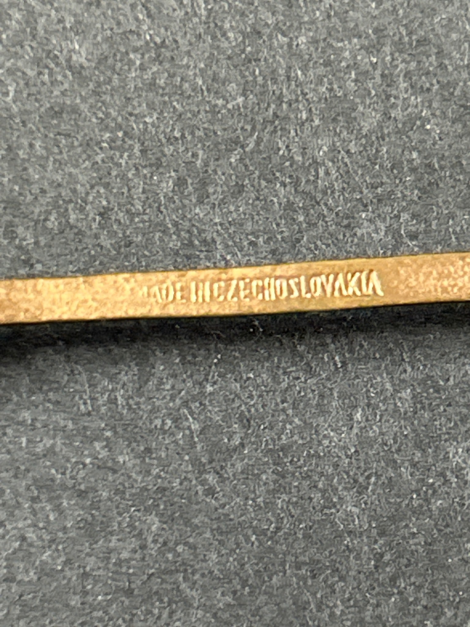 Mesh Whiting & Davis Purse and Czechoslovakian Souvenir Spoon Set - 4