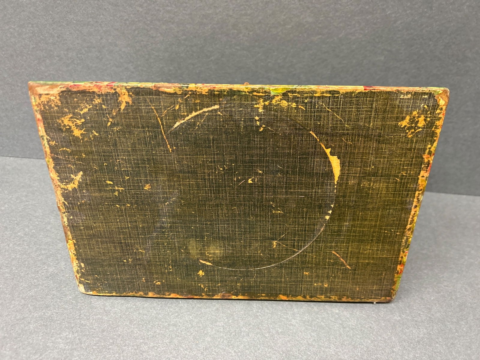 Decorative Wooden Box With Floral Motif and Portrait Design - 7