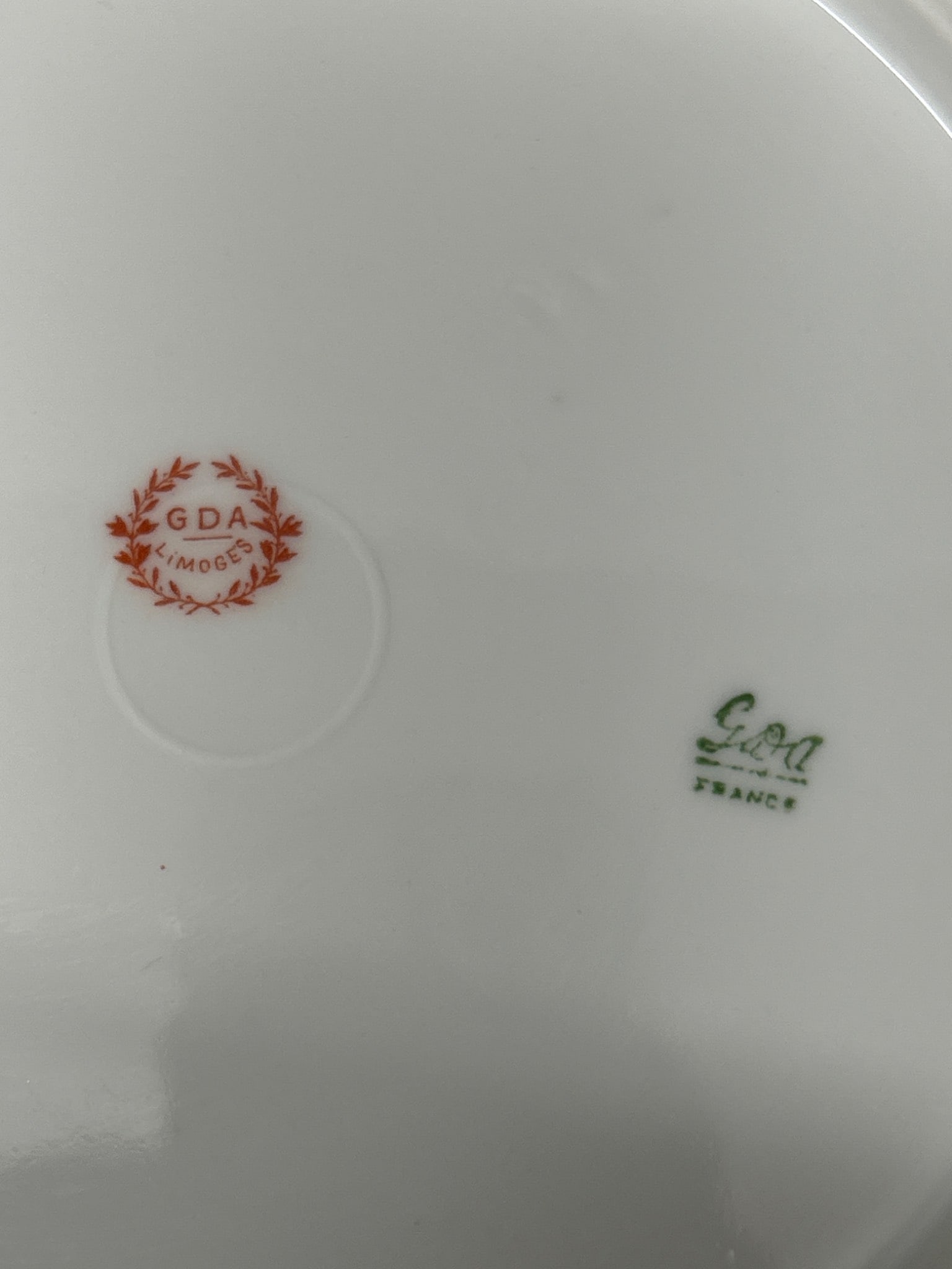 GDA Limoges Scalloped Porcelain Bowl with Floral Design, Approx. 9 Inches - 5