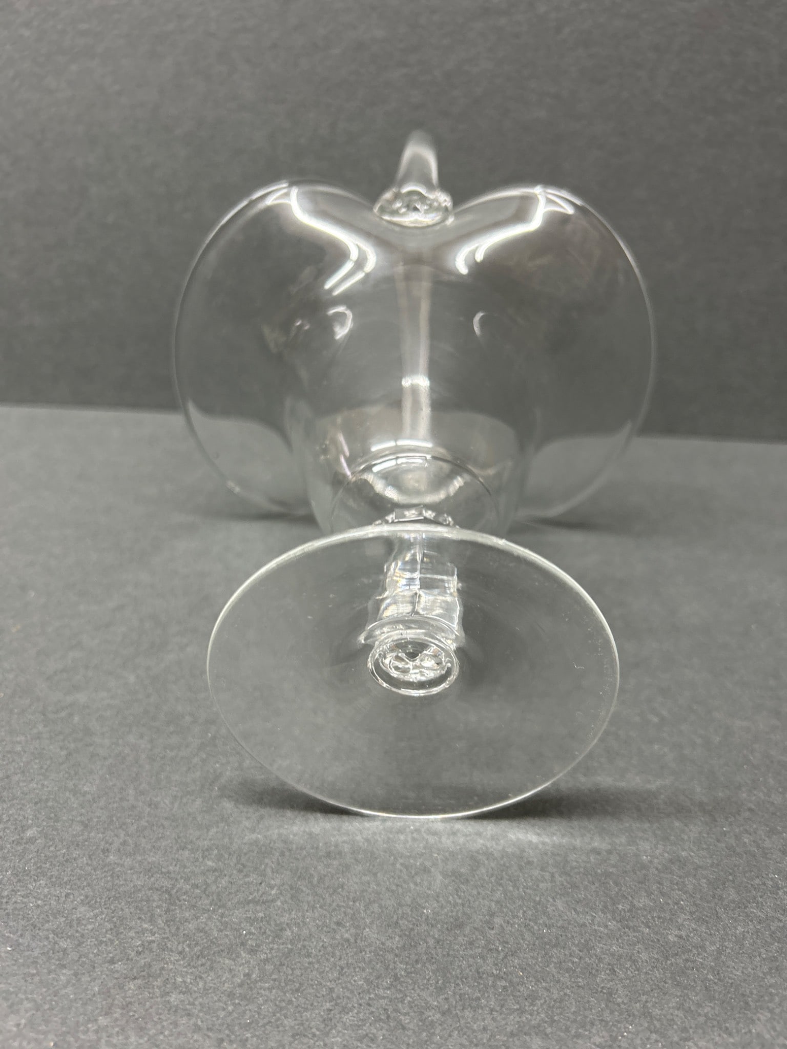 Clear Glass Basket with Pedestal Base and Handled Design - 5