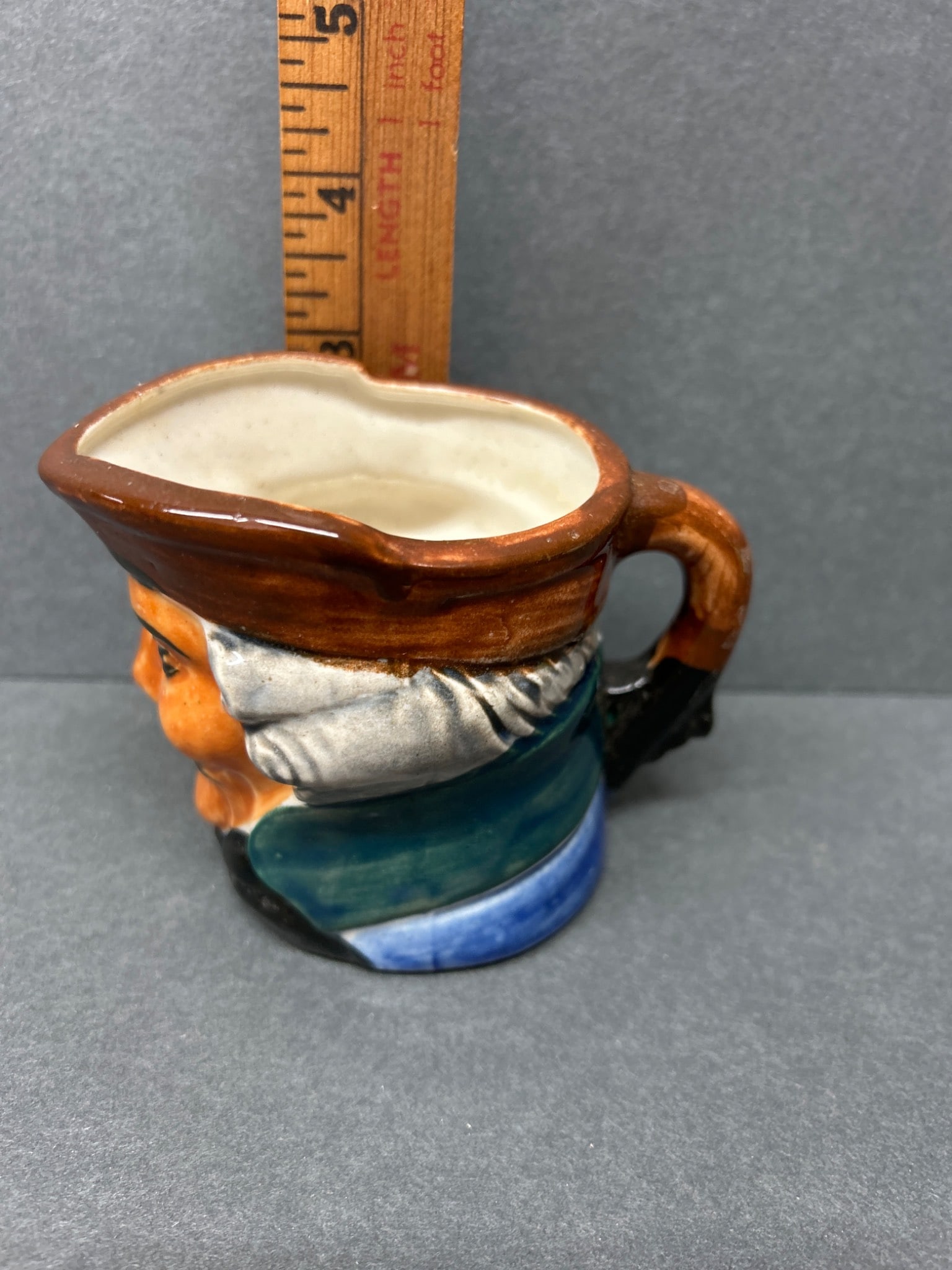 Hand-Painted Ceramic Toby Jug Featuring Character Design - 7