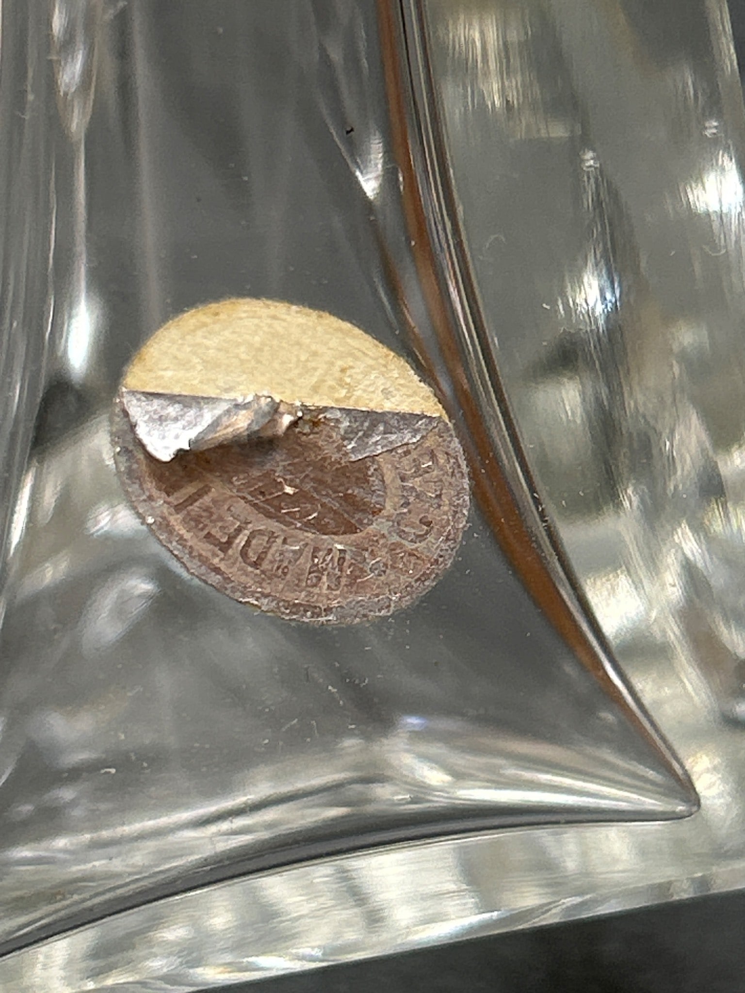 Glass Lidded Bowl with Figural Lid Finial and Crystal Decanter with Stopper - 8