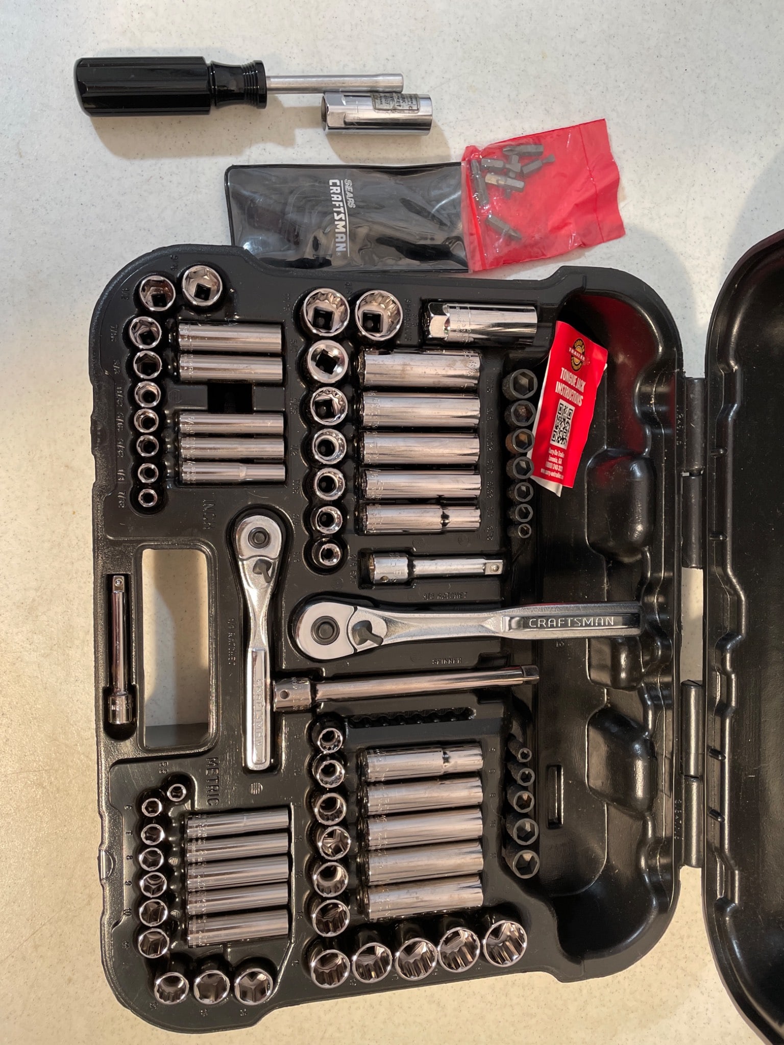 Craftsman 96-Pc Mechanics Tool Set With Case, Like New - 2