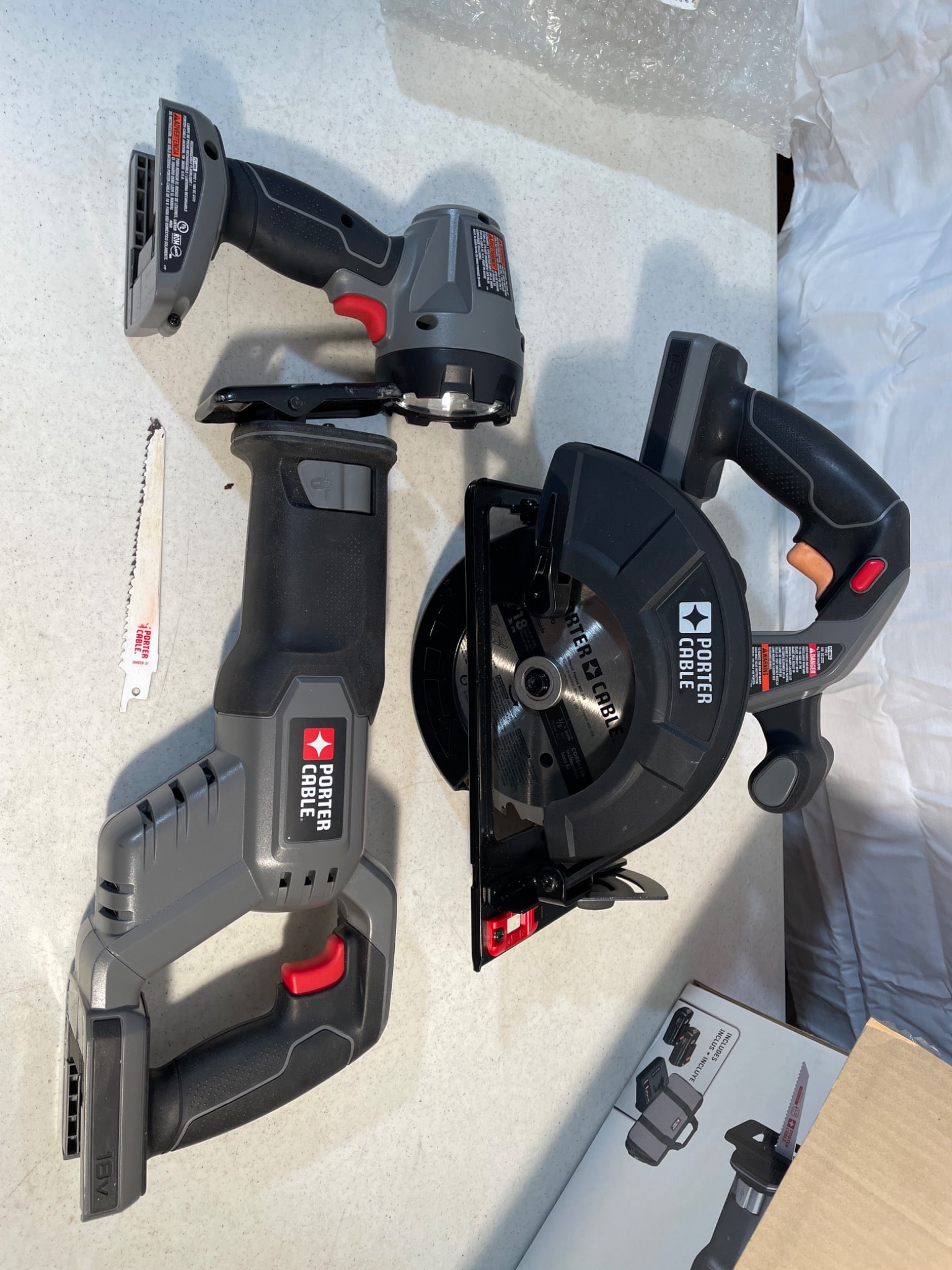Porter Cable 18V 4-Tool Combo Kit Model PCCK405N, Sealed and Not Tested - 2
