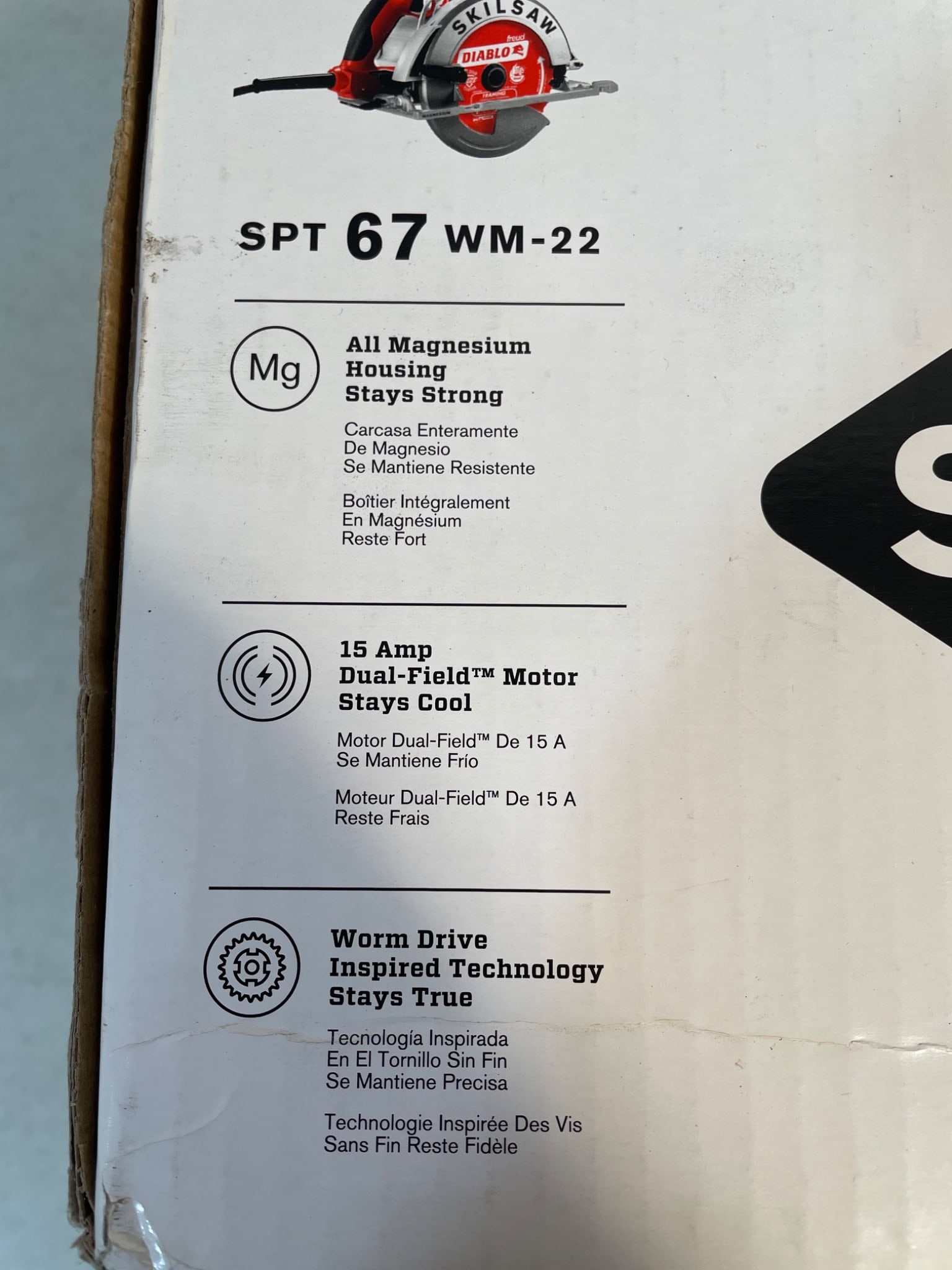 Skilsaw SPT67WM-22 7-1/4 Inch Circular Saw With Diablo Blade - 3