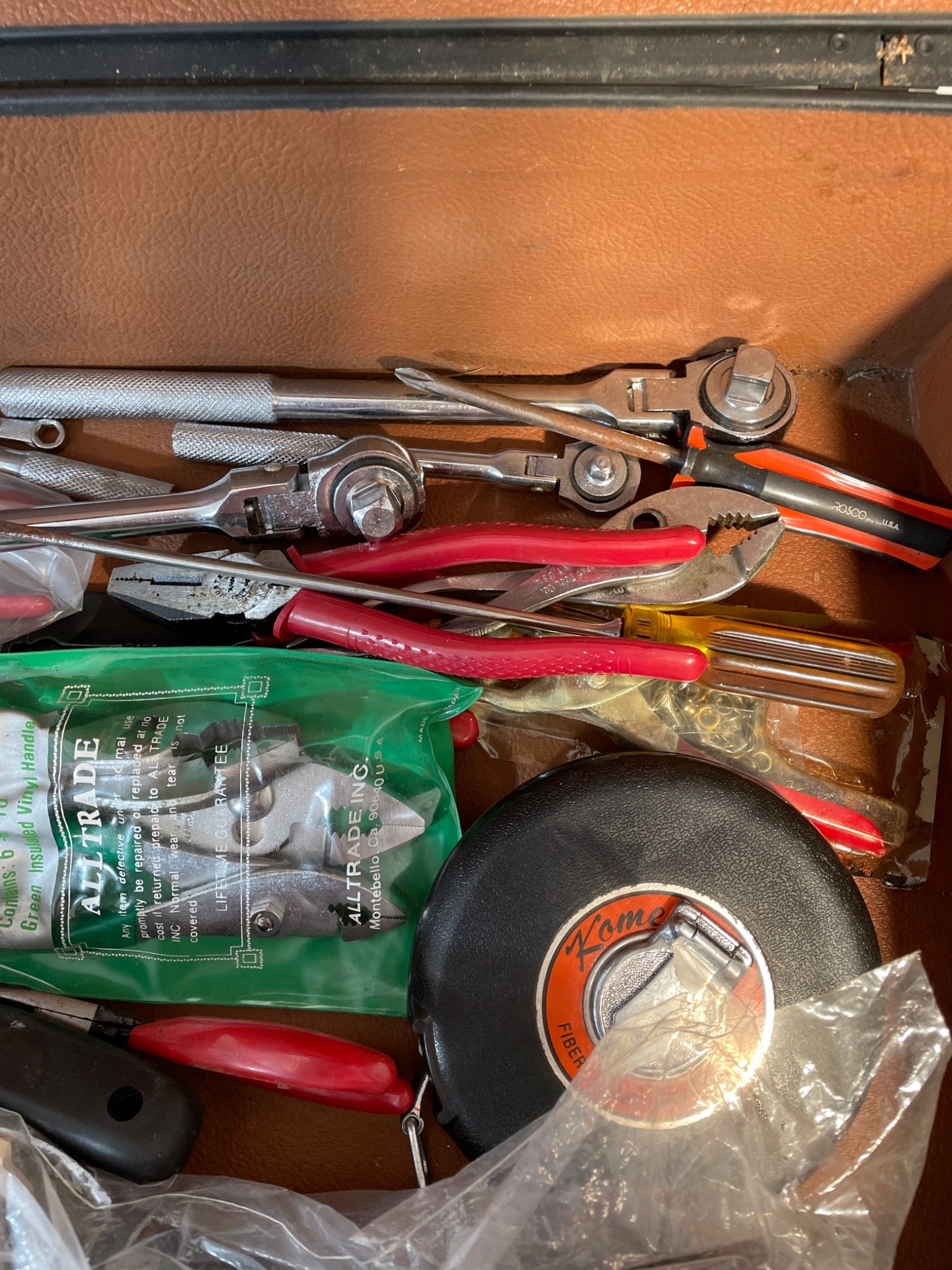 Metal Tool Case with Assorted Tools and Accessories - 4