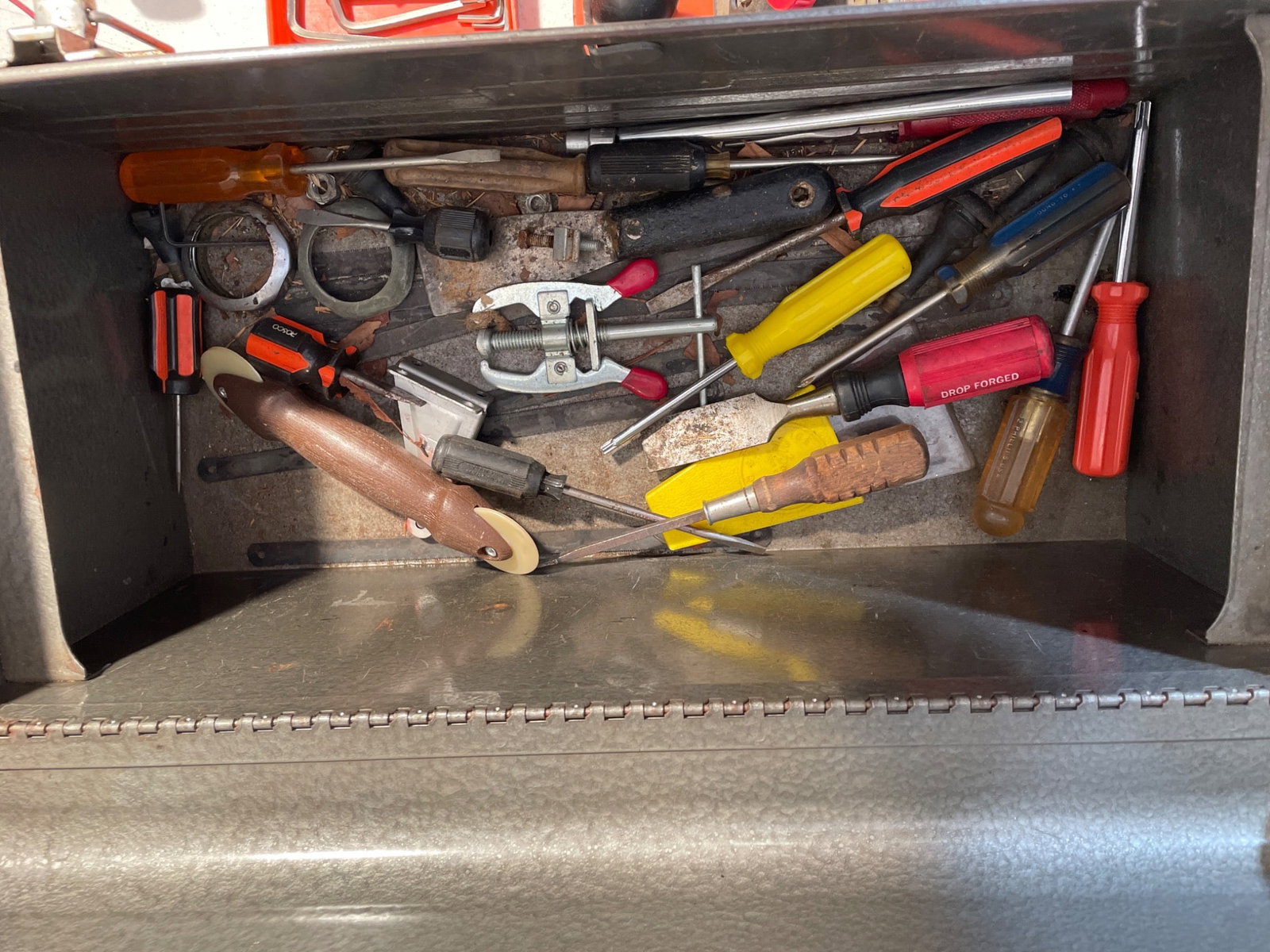 Craftsman Metal Tool Chest with Assorted Tools and Attachments - 2