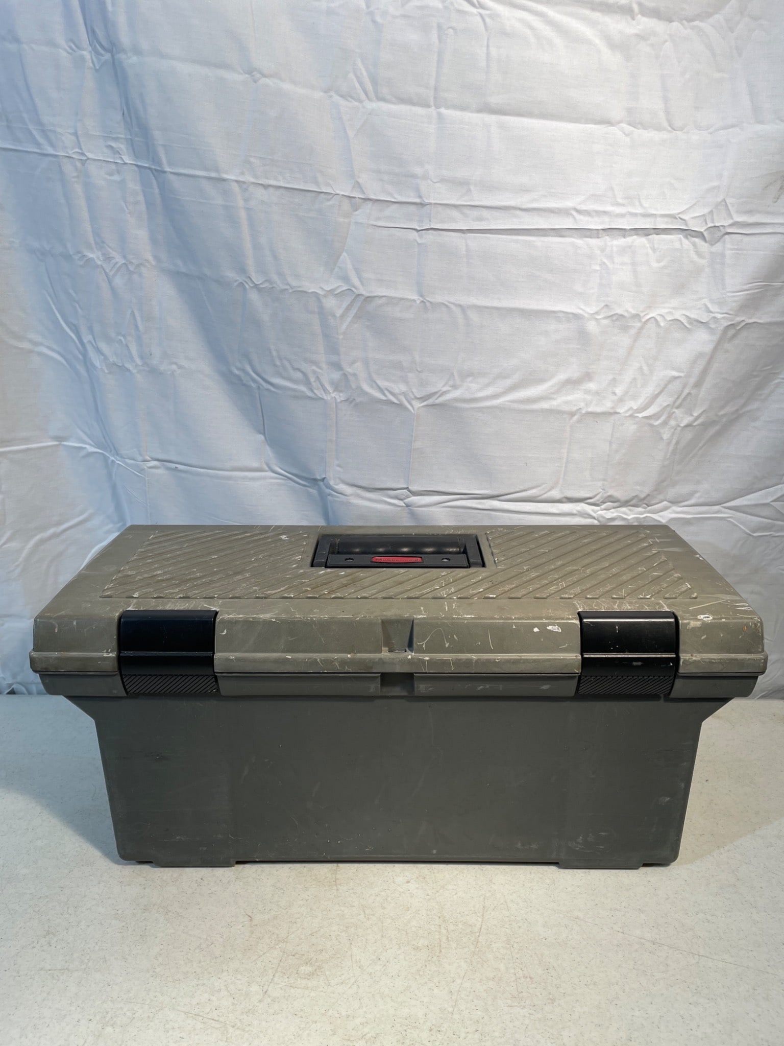 Plastic Tool Box with Assorted Hand Tools and Automotive Accessories (1 of 4)