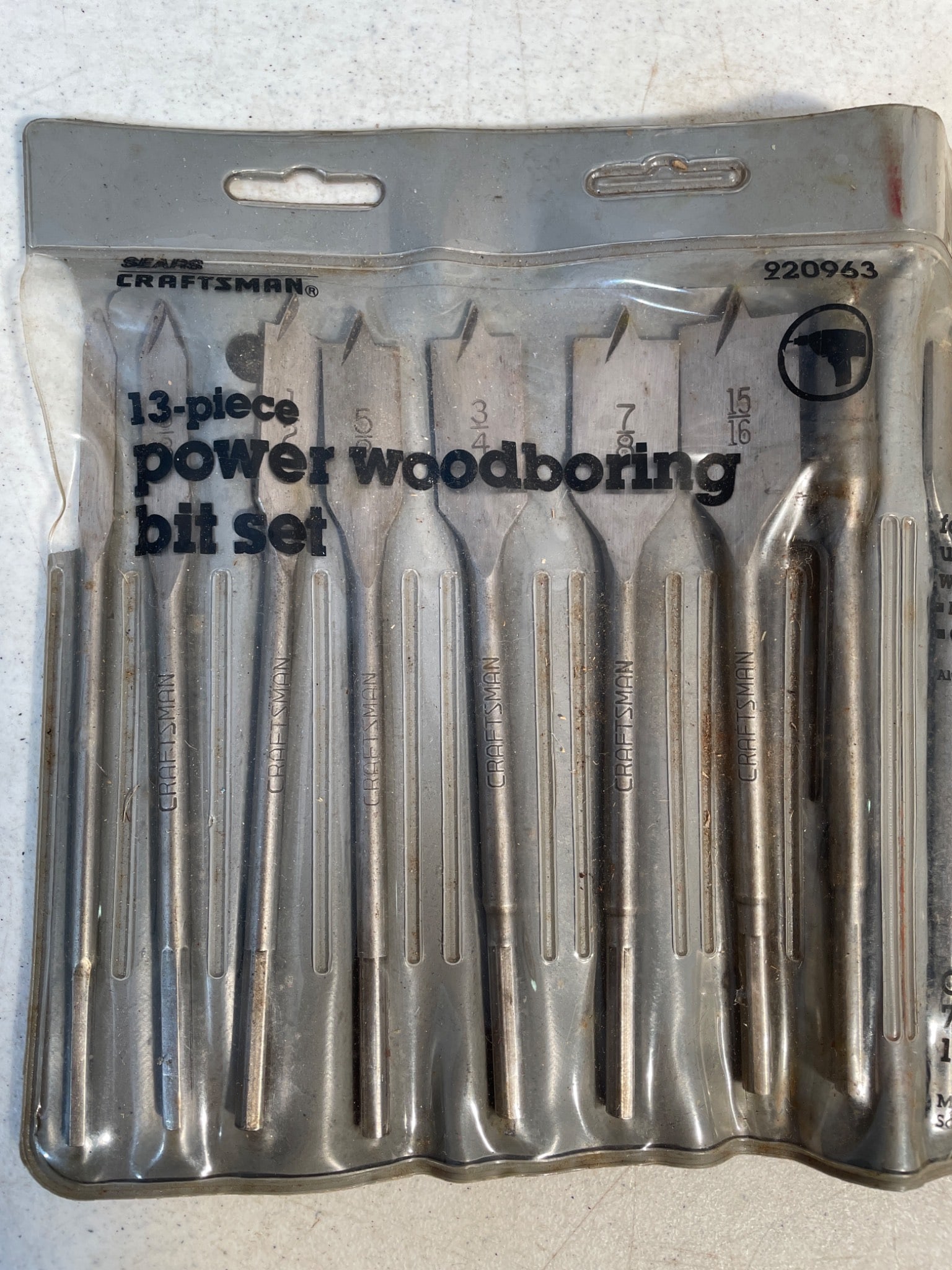 Craftsman 13-Piece Power Woodboring Bit Set Model 9-20963 - 2