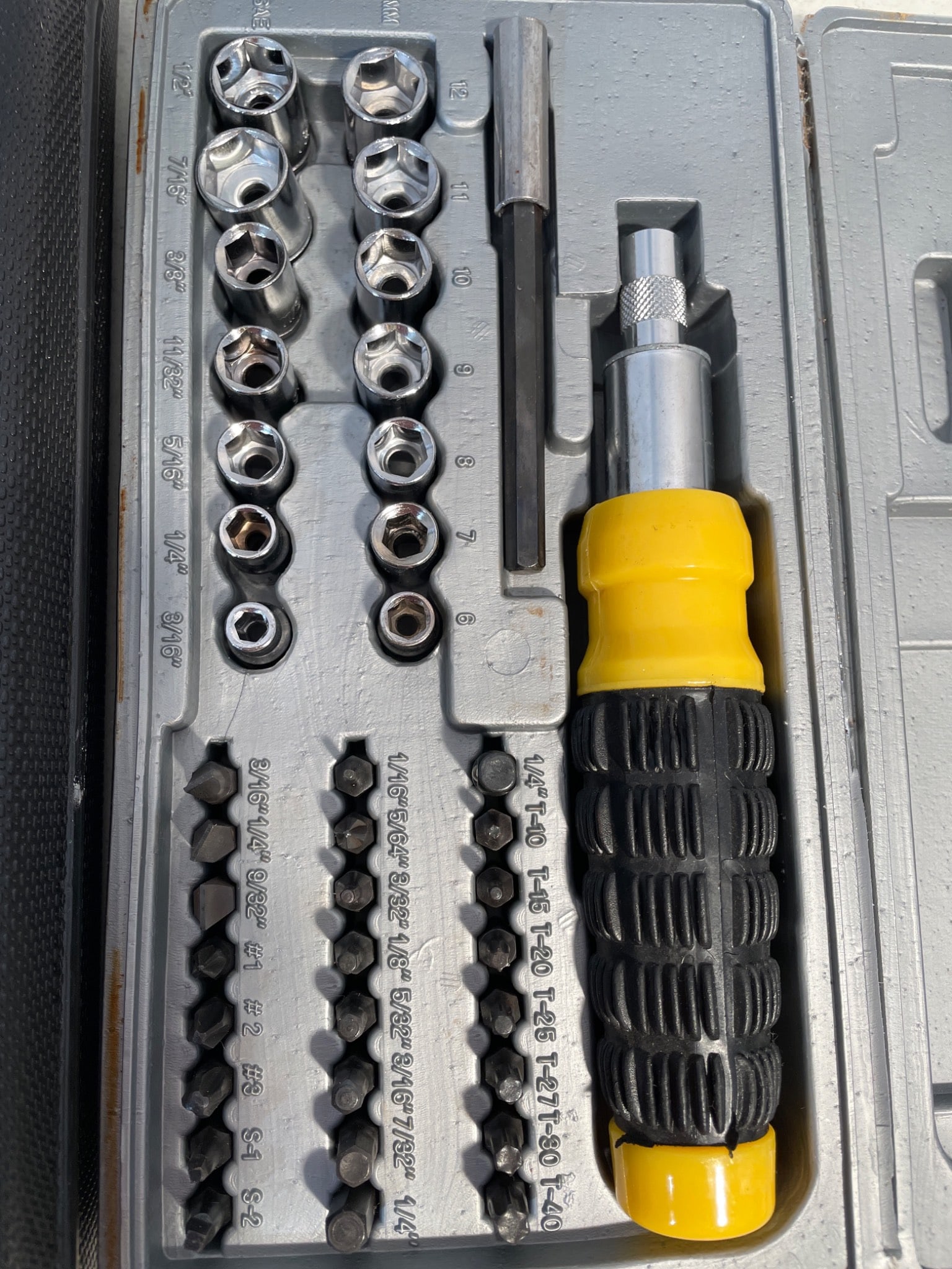 Stanley Multi-Bit Screwdriver and Socket Tool Sets with Cases - 2