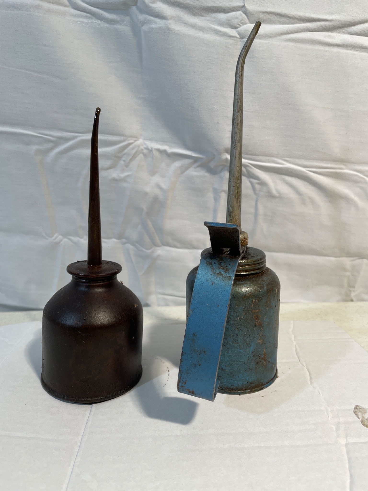Oil Cans: Rainbow Pump Oiler and Unmarked Oiler - 3