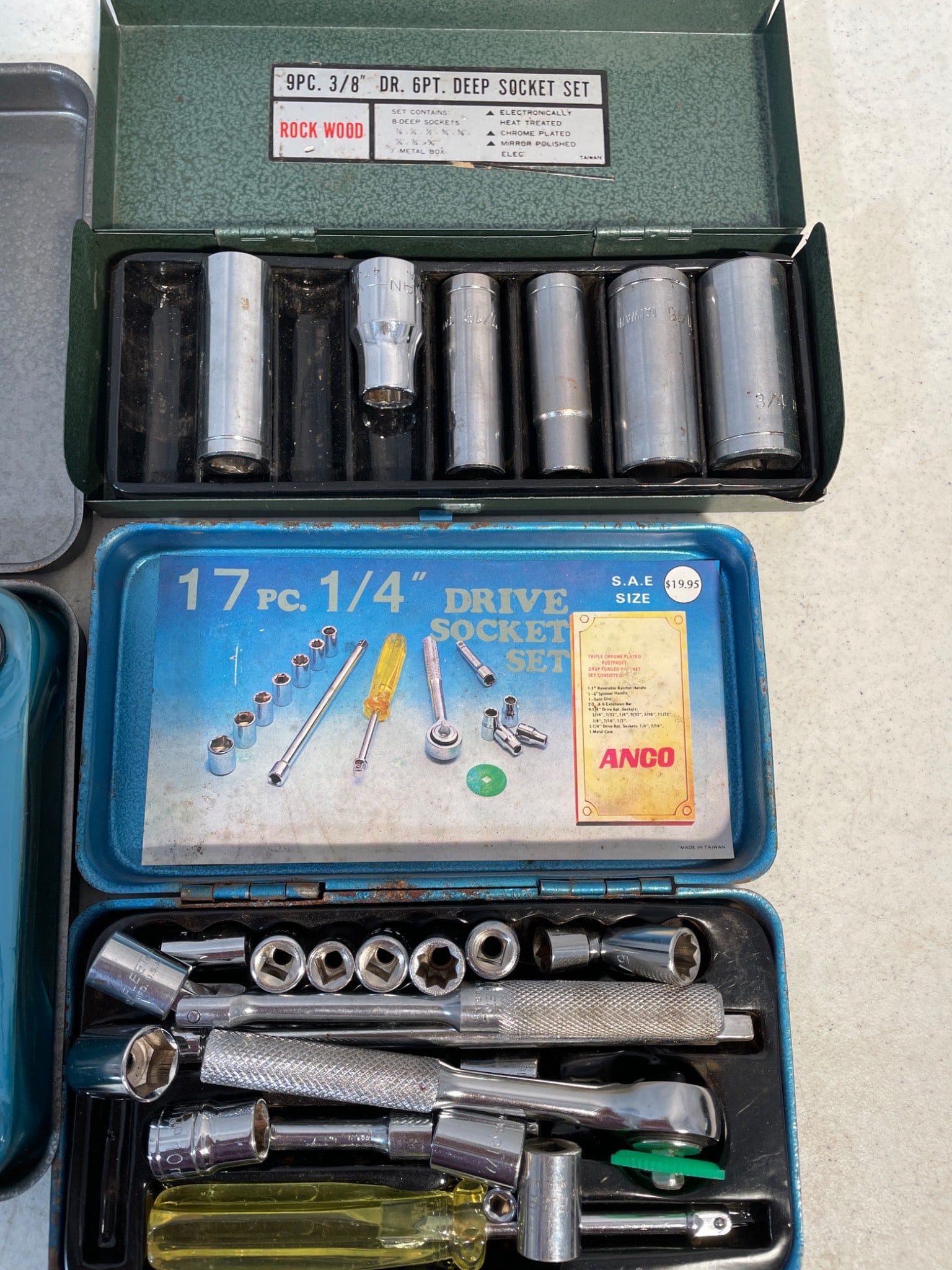 Tool Sets: Champion Tap and Die, Rockwood Sockets, and Anco Drive Socket Set - 2