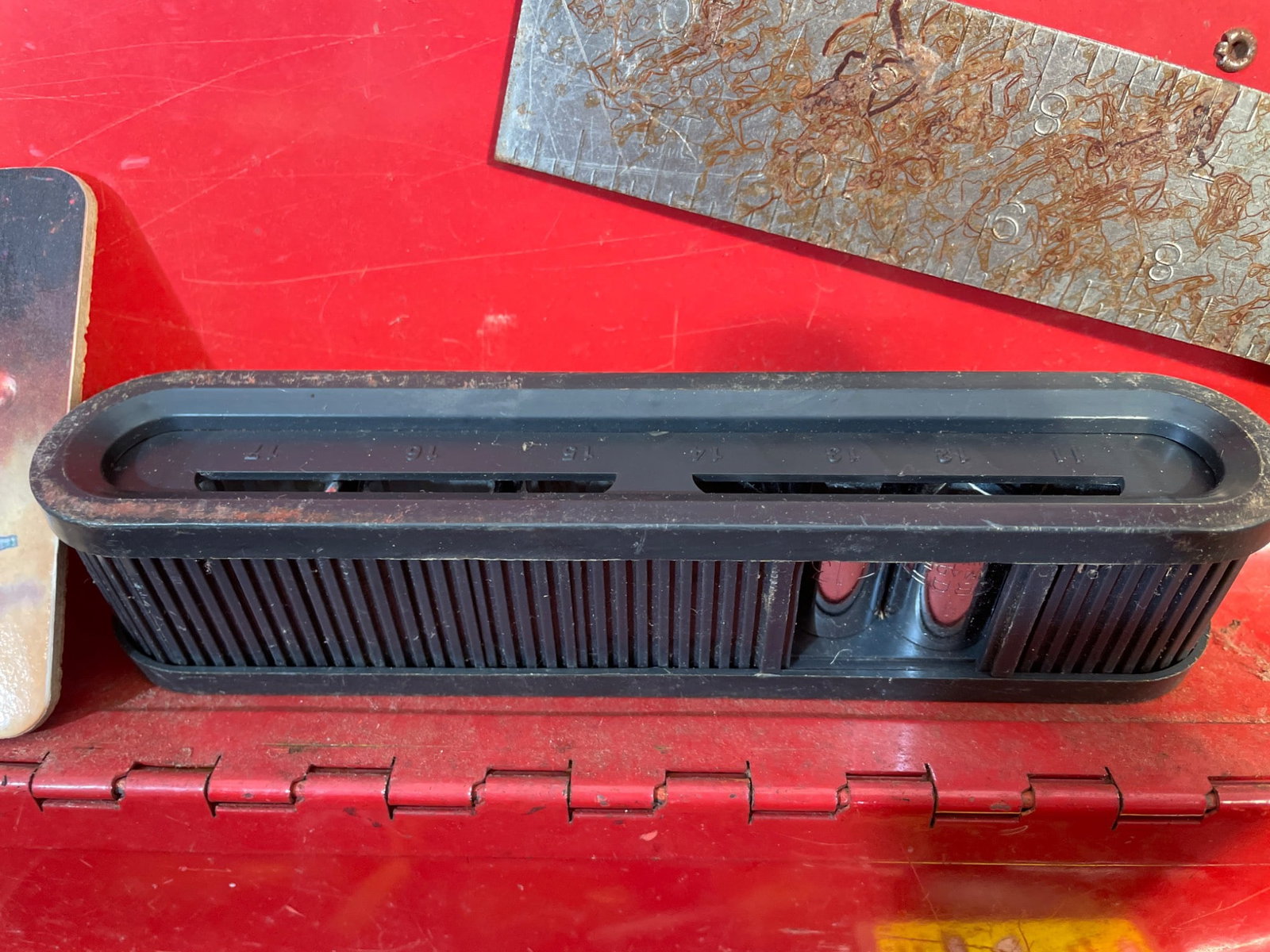 Craftsman Red Metal Toolbox with Assorted Tools - 8
