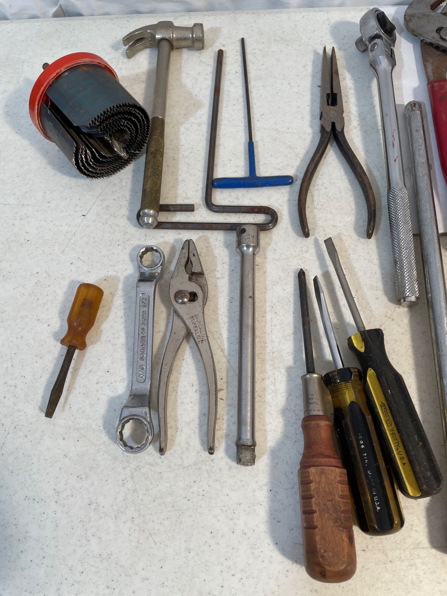 Tool Lot Including Hammers, Screwdrivers, Pliers, and Wrenches - 2