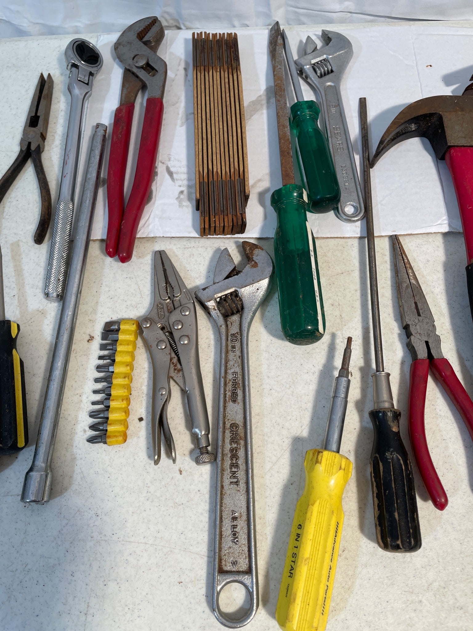 Tool Lot Including Hammers, Screwdrivers, Pliers, and Wrenches - 3