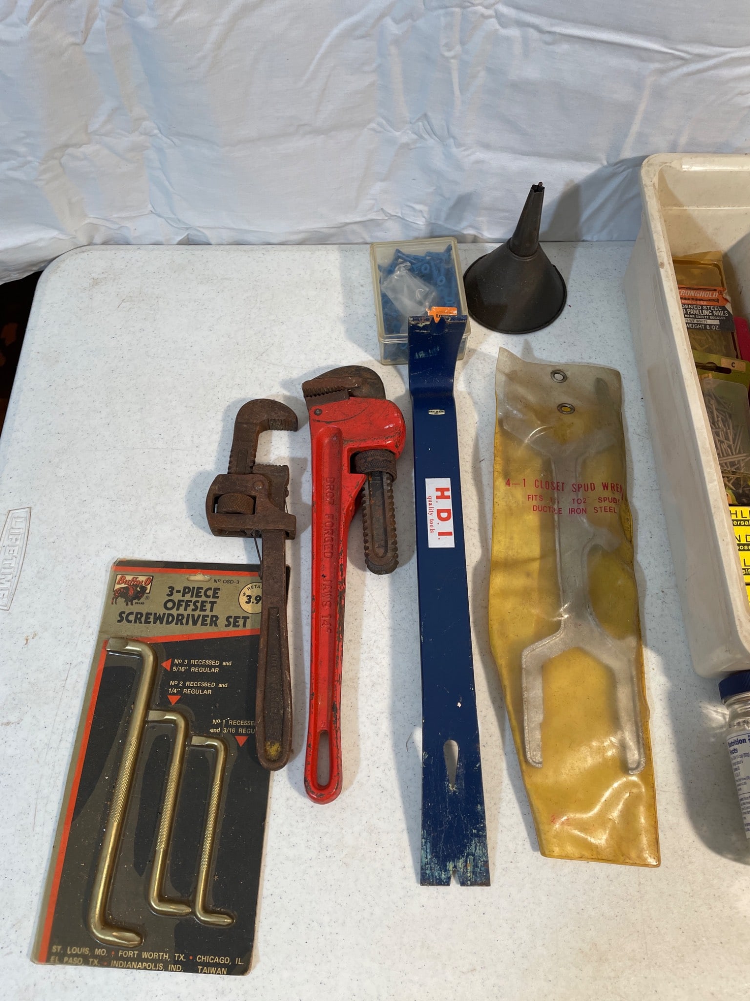 Tool Lot Including Wrenches, Screwdrivers, and Accessories - 2