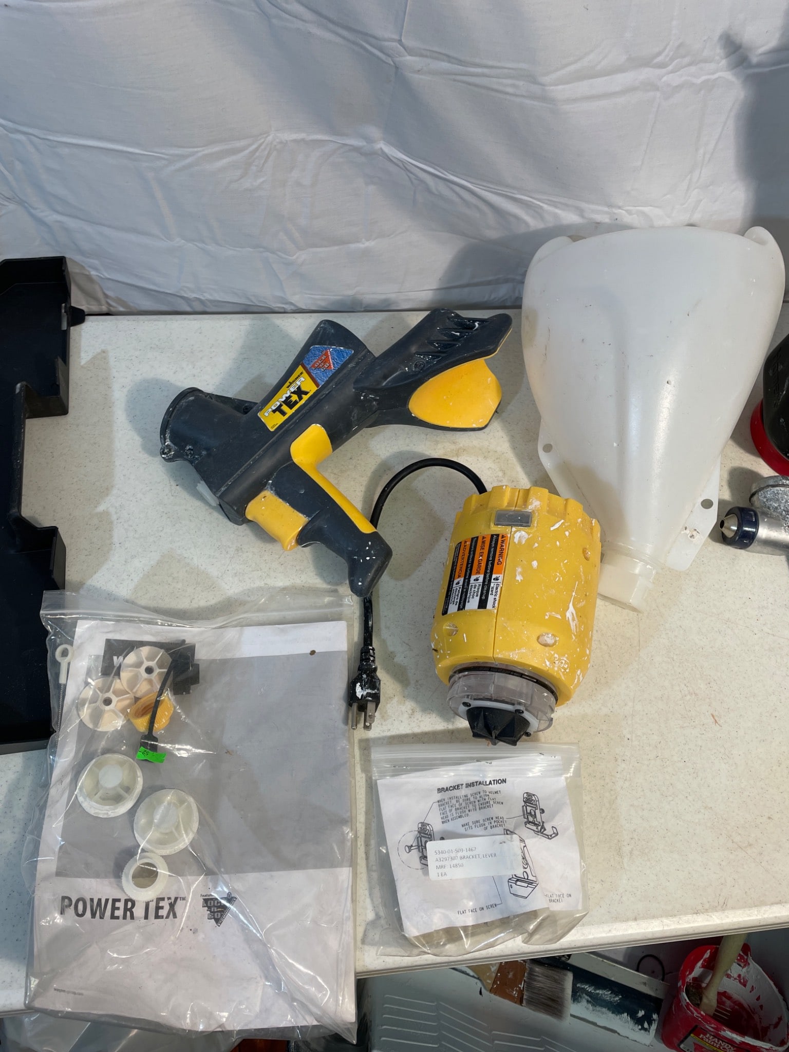 Painting and Texturing Tools Including Wagner Power Tex Sprayer - 3